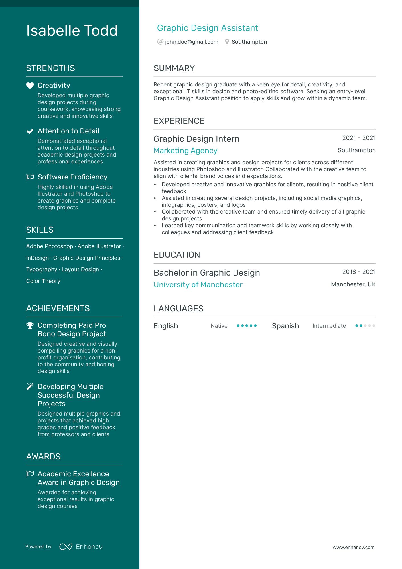 3 Graphic Design CV Examples for 2024