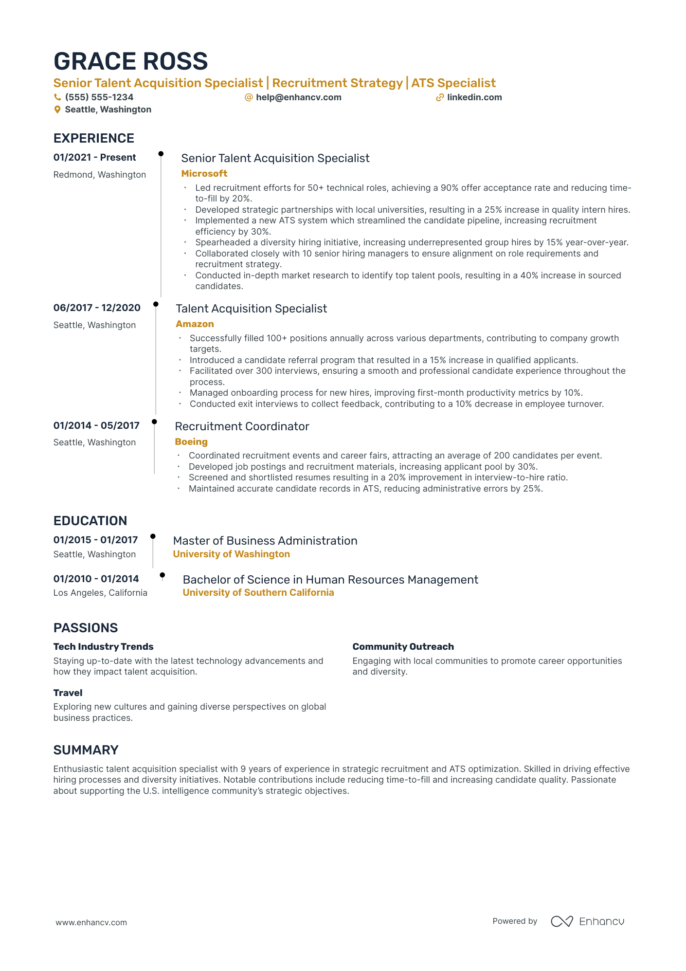 Junior Recruiter Resume Example Resume Example