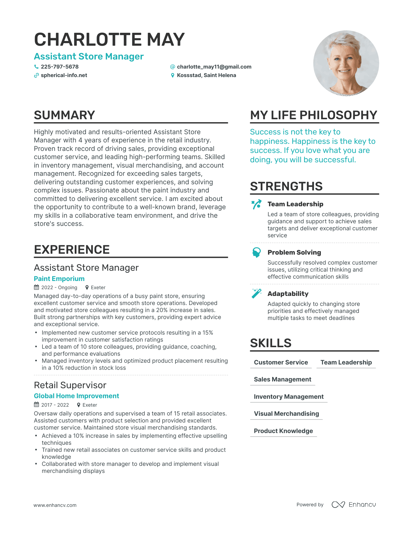 3 Successful Assistant Store Manager Resume Examples And Writing Tips   Image 