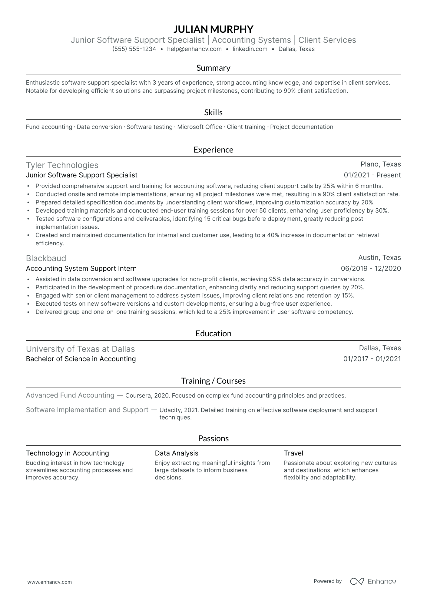 Bookkeeping Consultant resume example