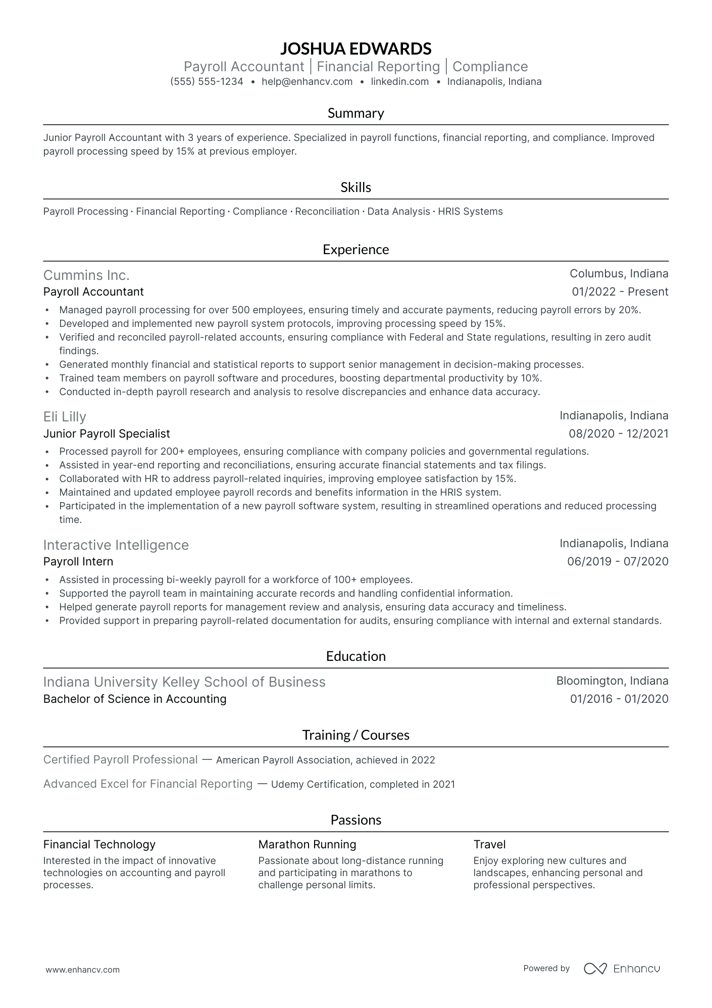 Payroll Compliance Specialist Resume Example Resume Example