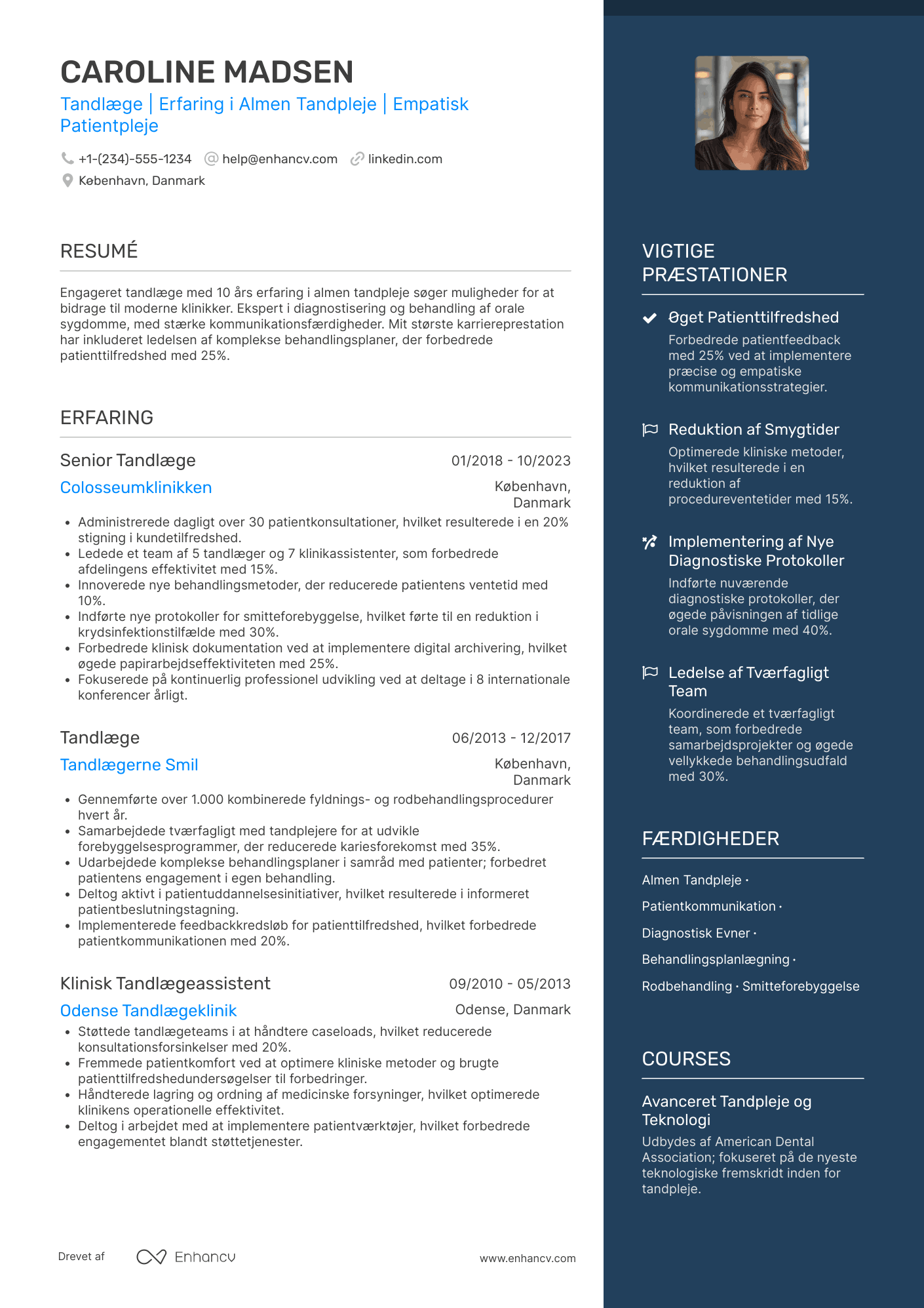 Tandlæge CV