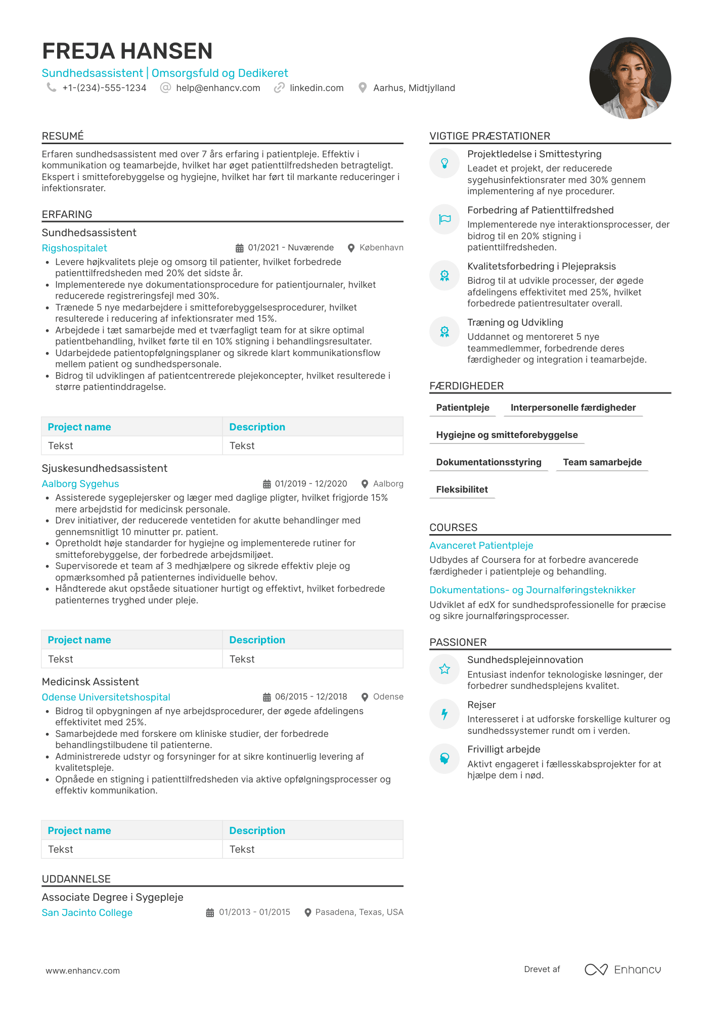 Sundhedsassistent CV
