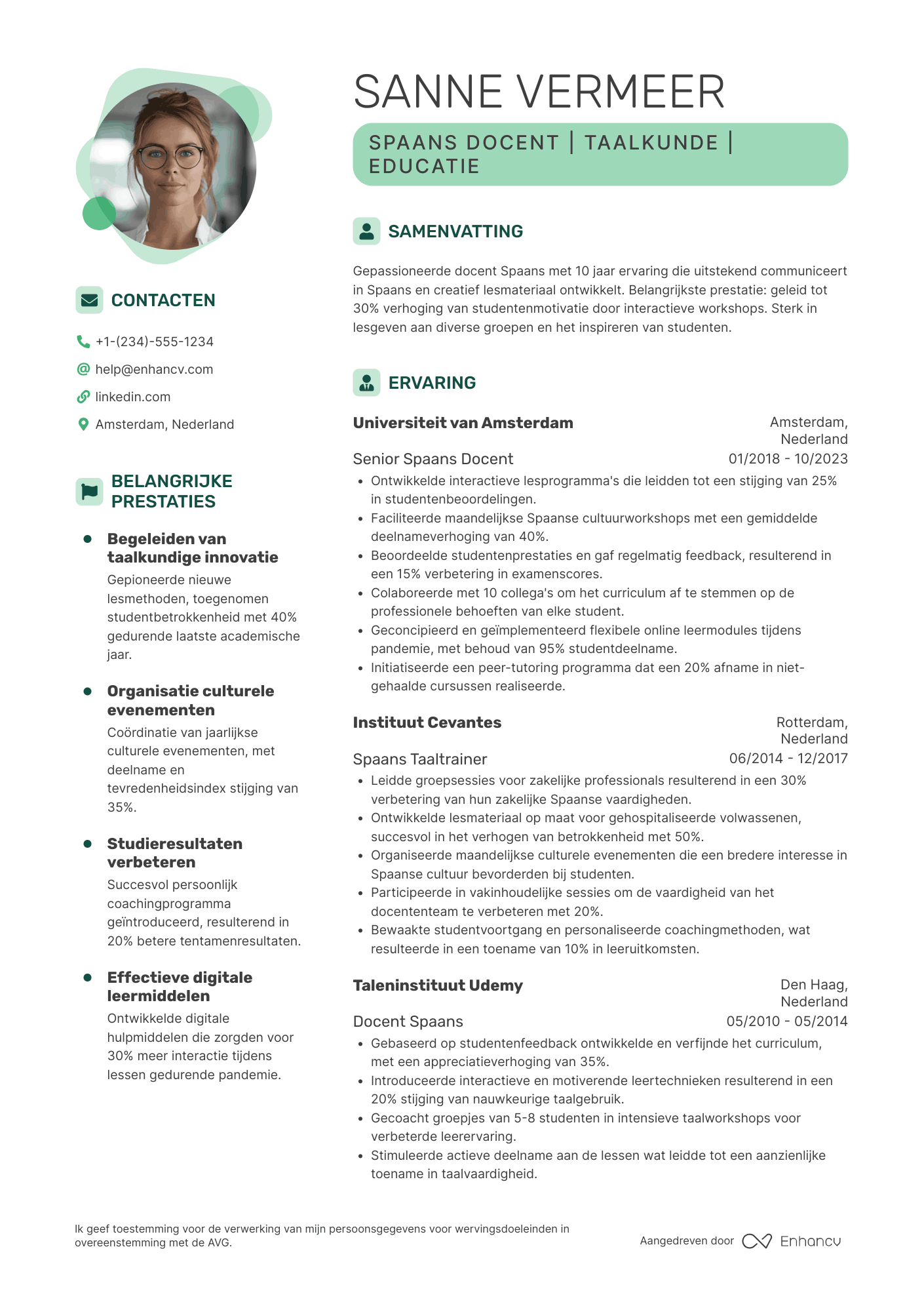 Spaans CV