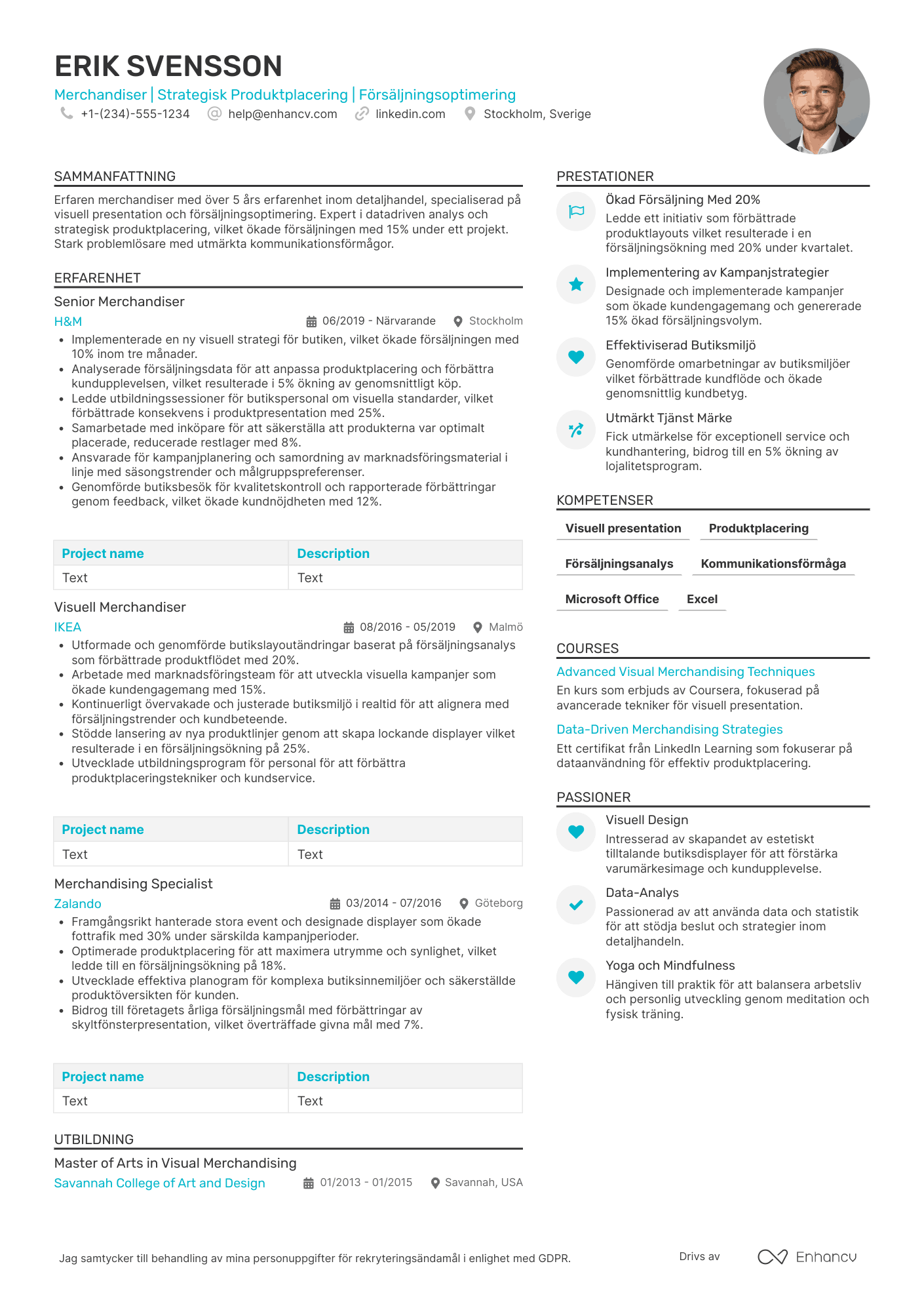 Merchandiser CV