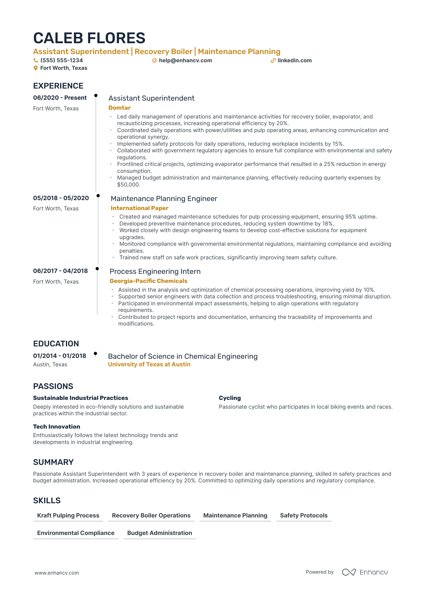 Assistant Superintendent resume example