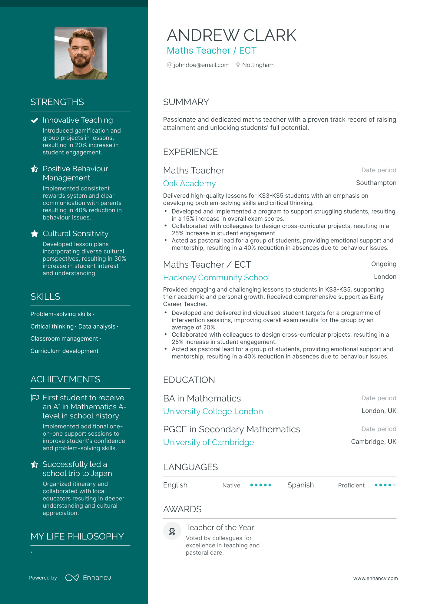 3 Teacher CV Examples for 2023