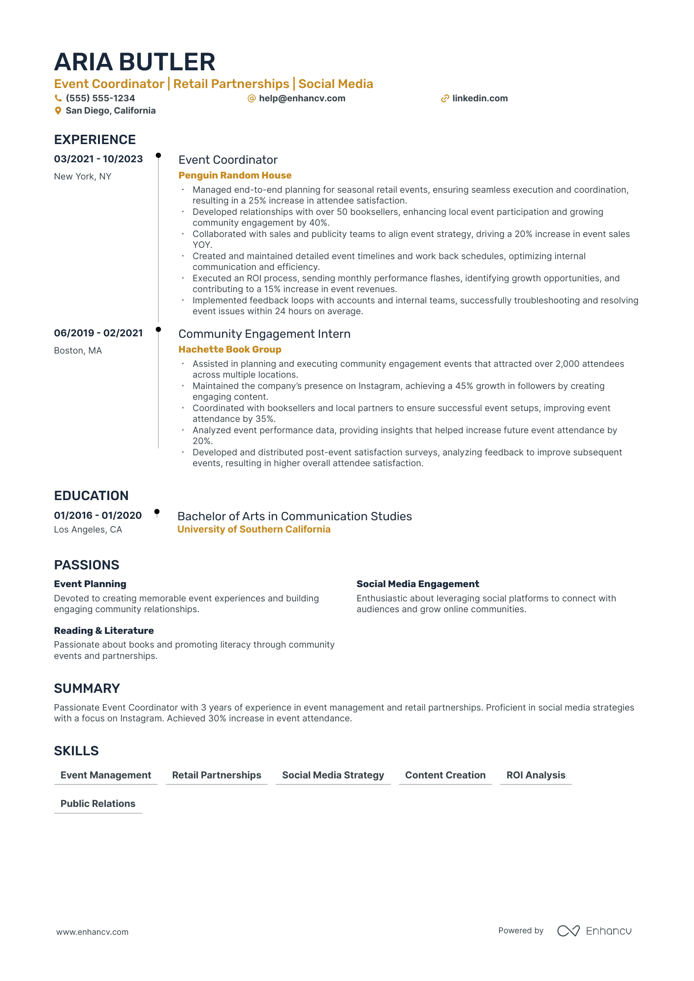 Senior Marketing Manager resume example