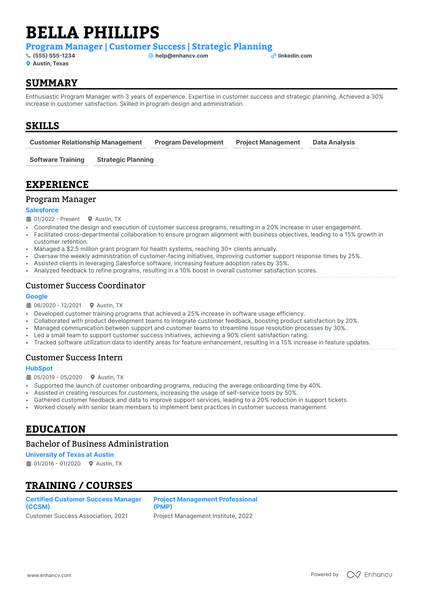 Associate Customer Success Manager Resume Example Resume Example