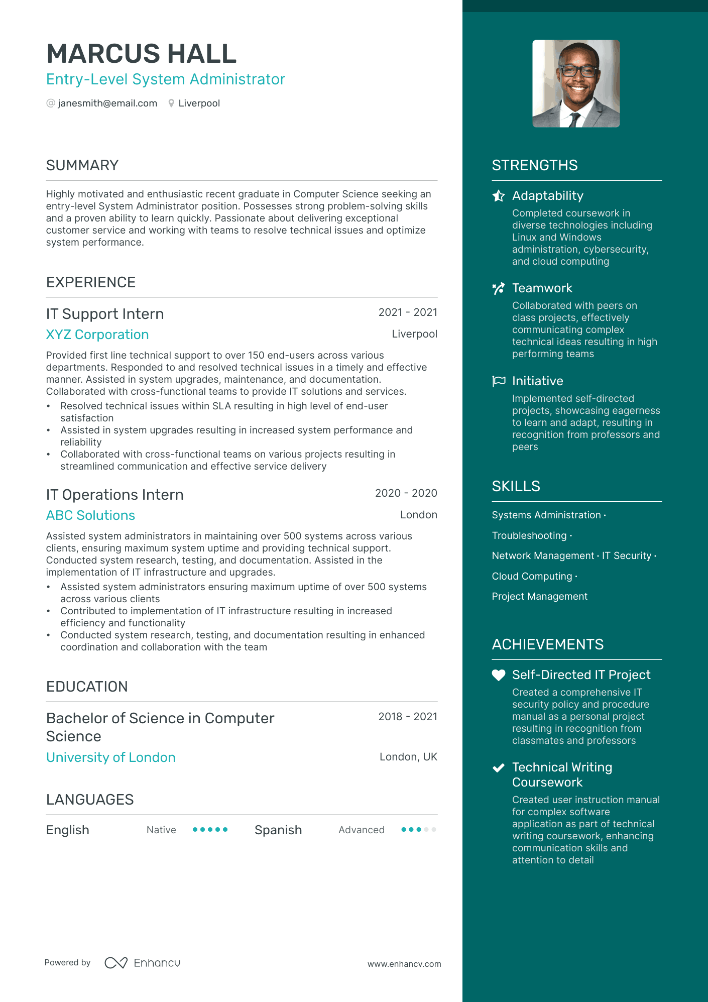 3 System Administrator CV Examples for 2024