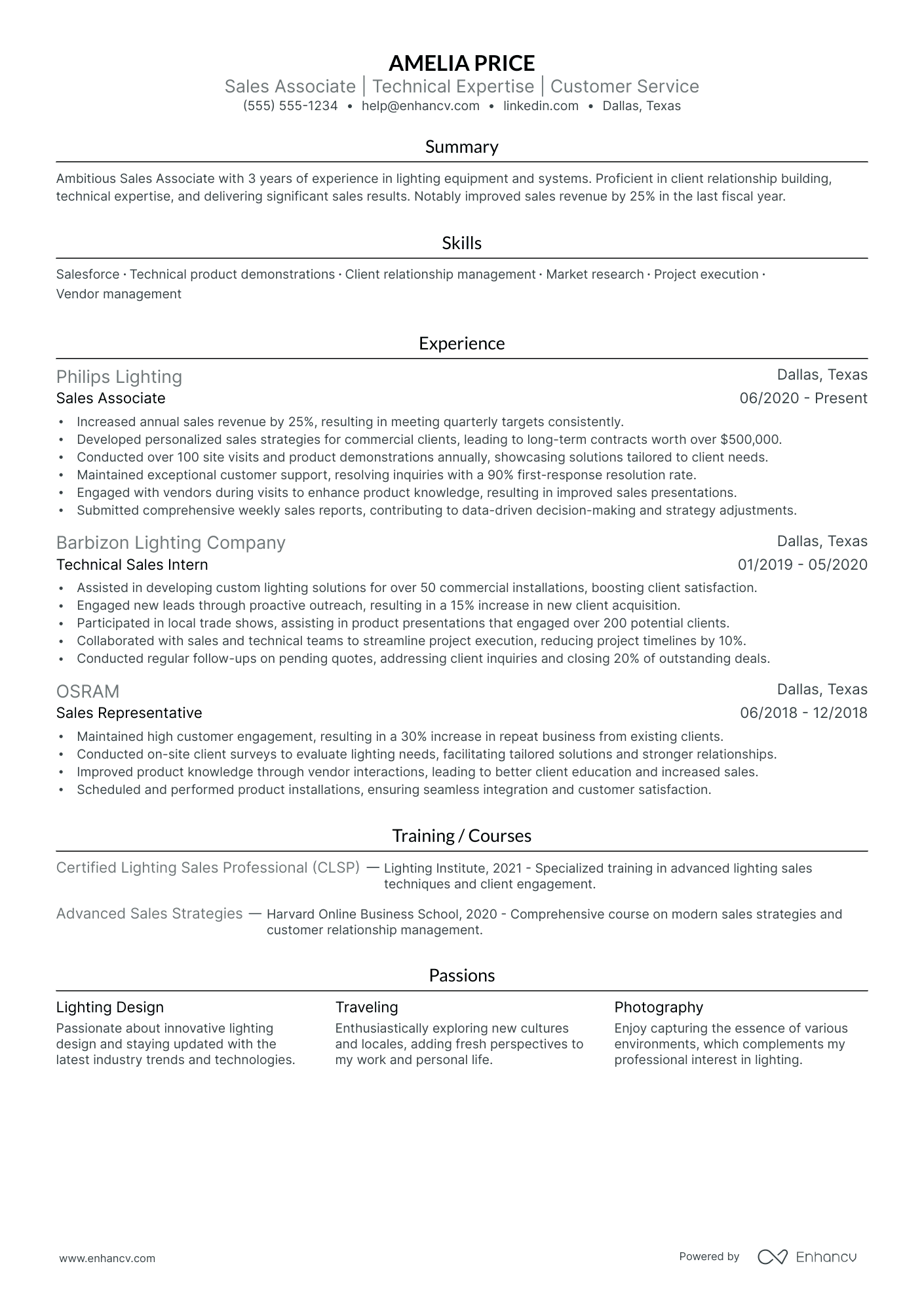 Sales Associate resume example