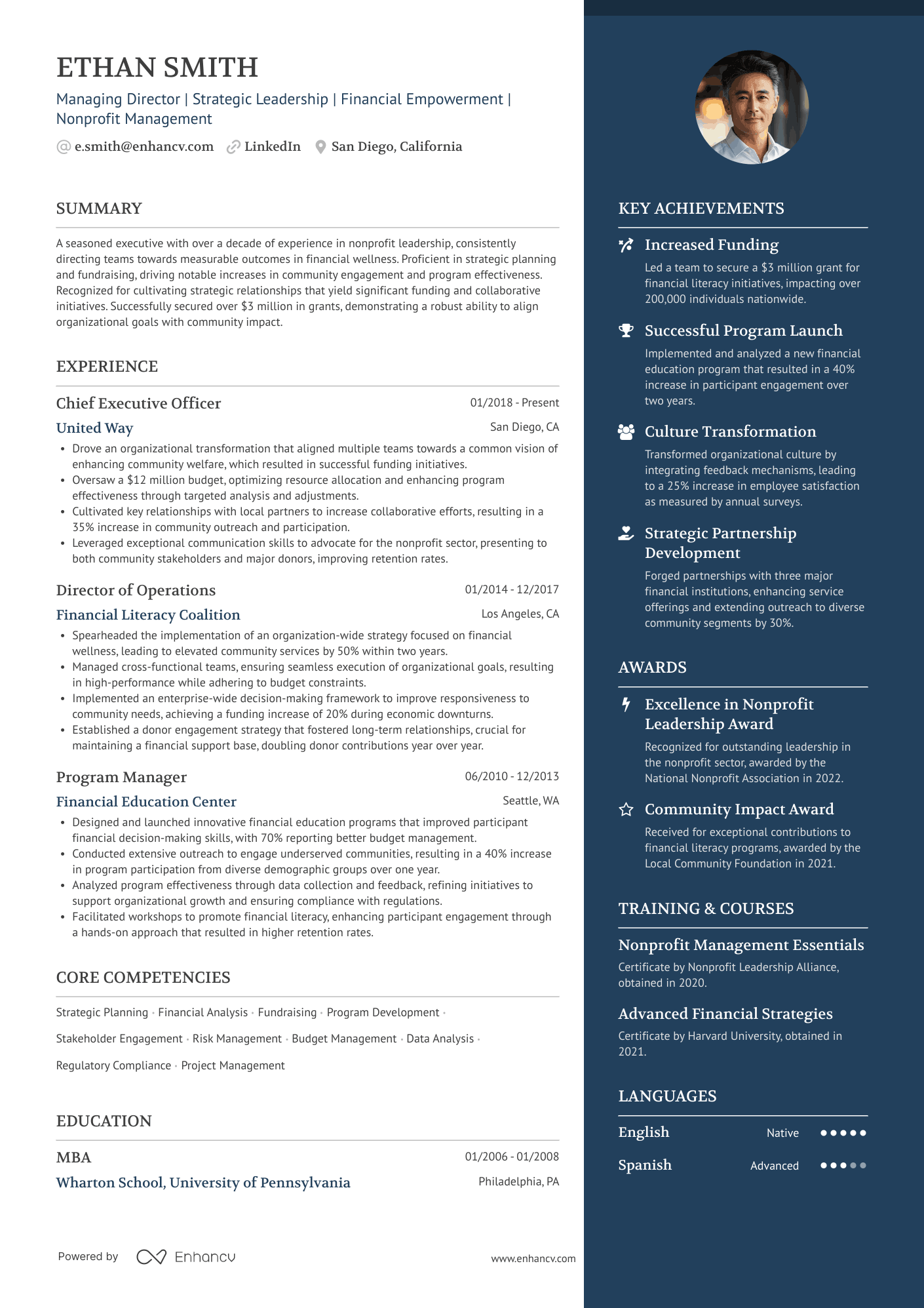Elegant ATS resume template example featuring refined typography, subtle accents, and placeholder text.