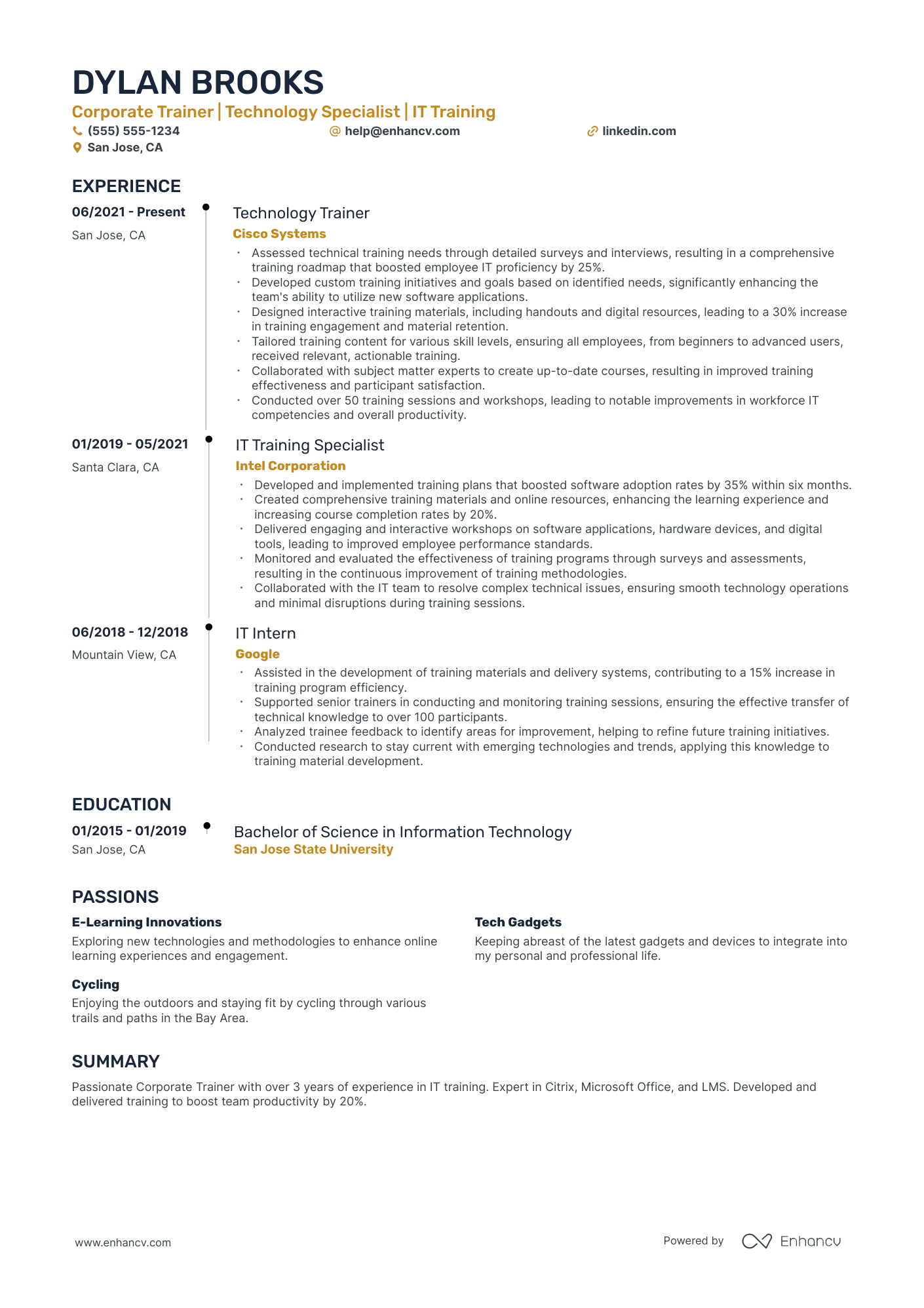 Corporate Learning and Development Specialist Resume Example Resume Example