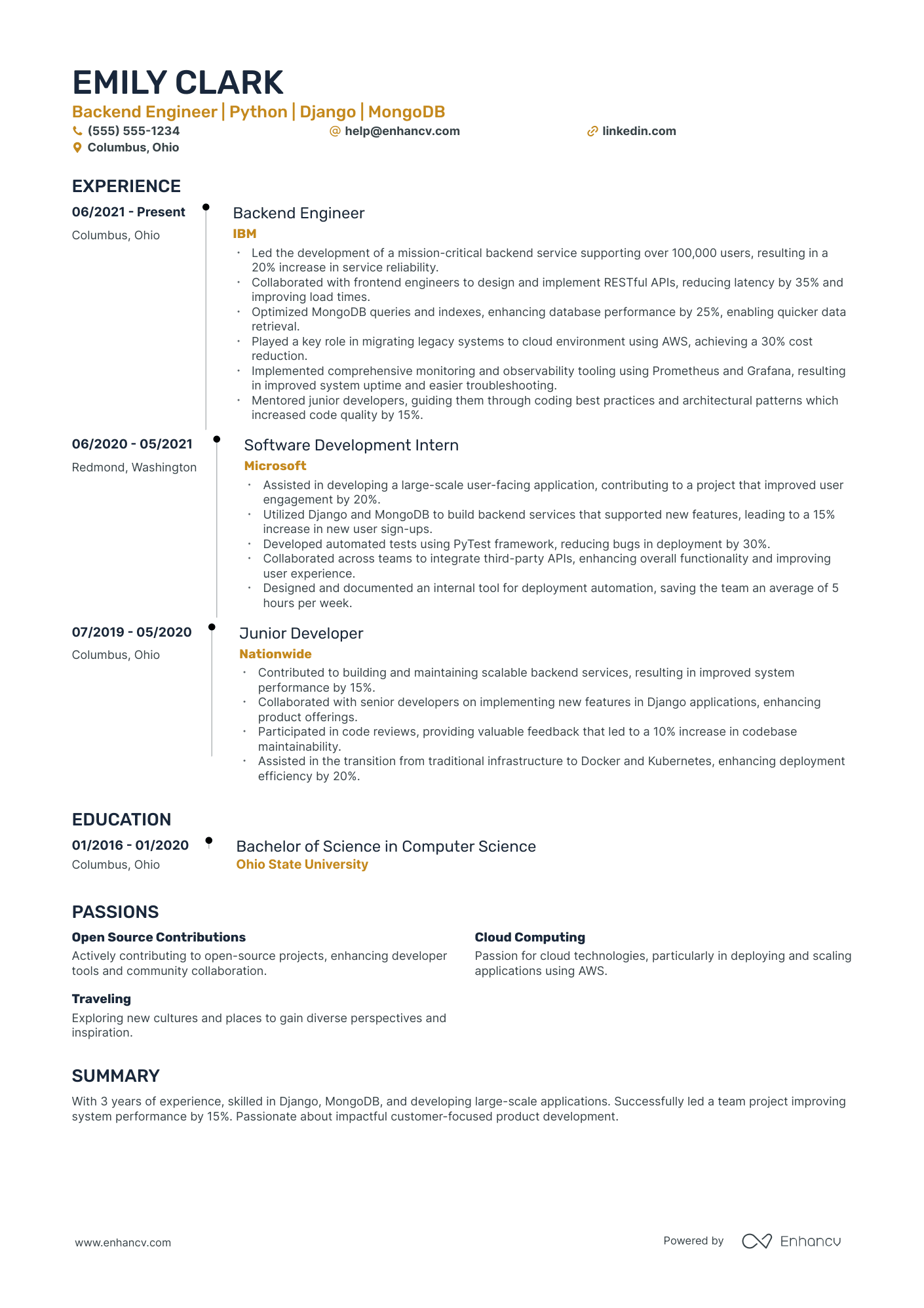 Software Security Engineer resume example