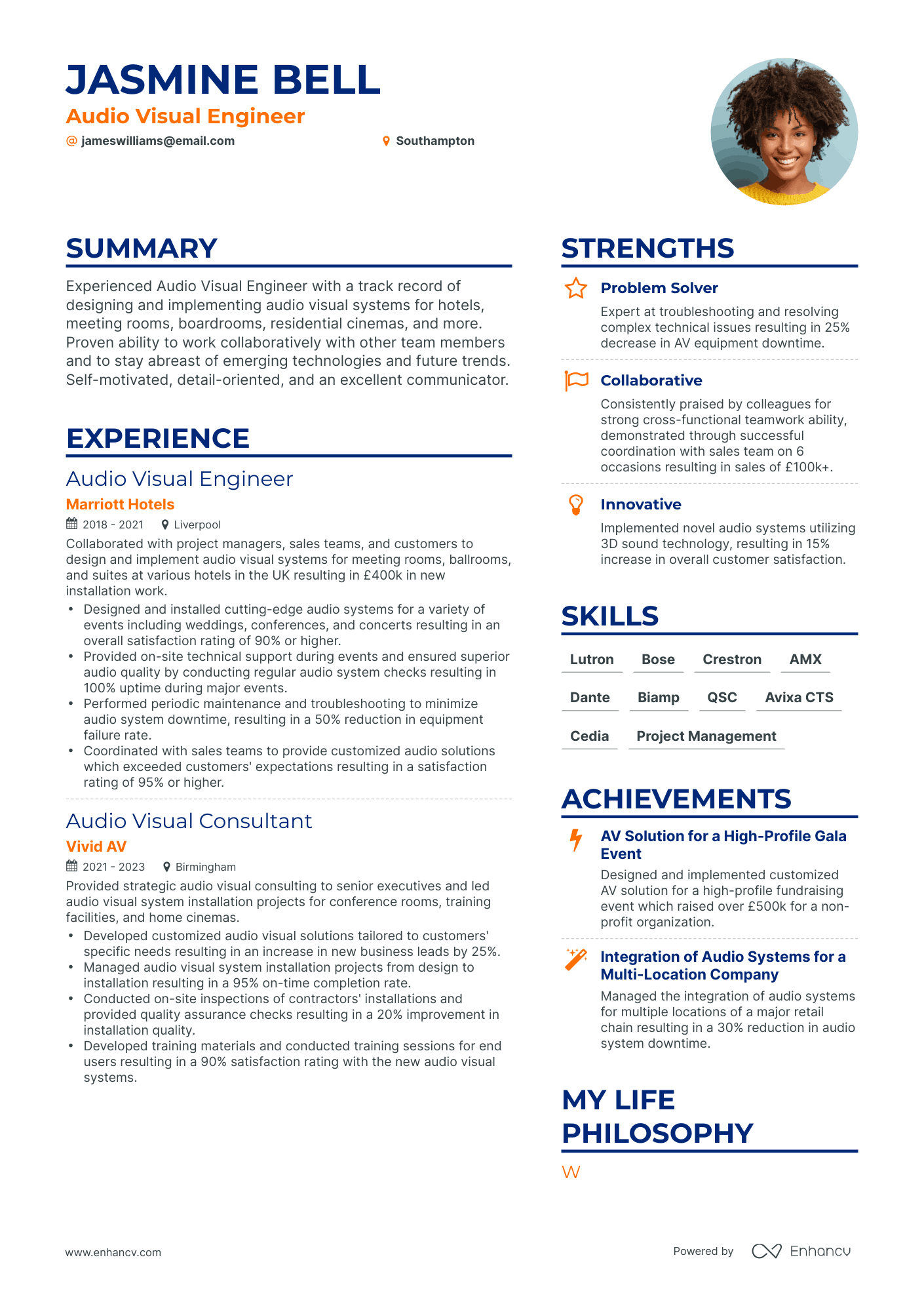 3 Audio Engineer CV Examples for 2023