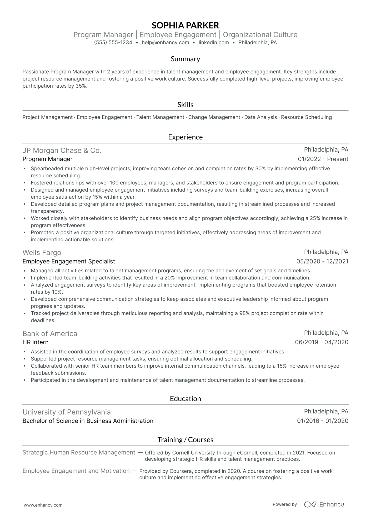 Senior Talent Acquisition Manager resume example