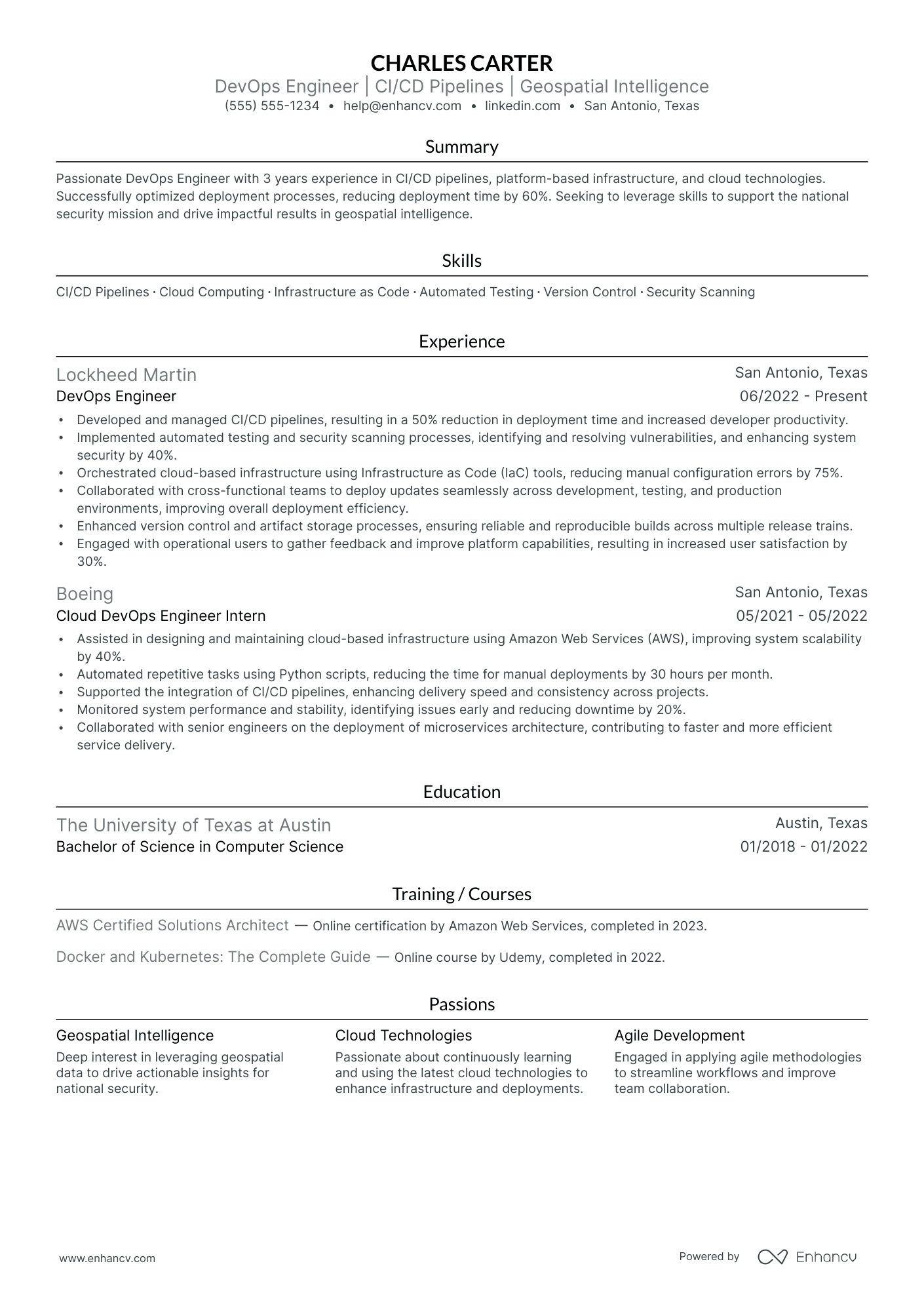 Associate DevOps Engineer resume example