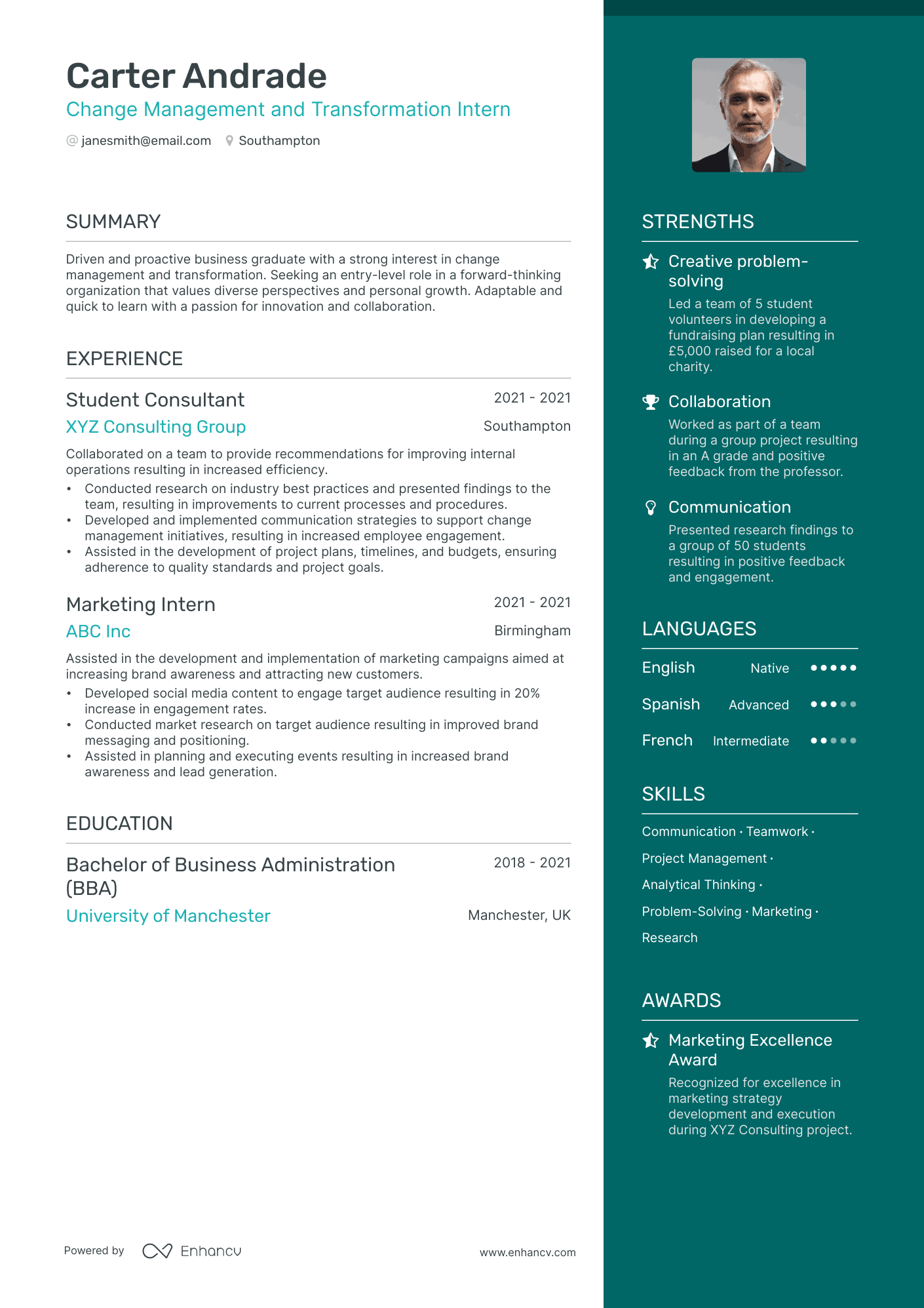 3 Change Management Cv Examples For 2024