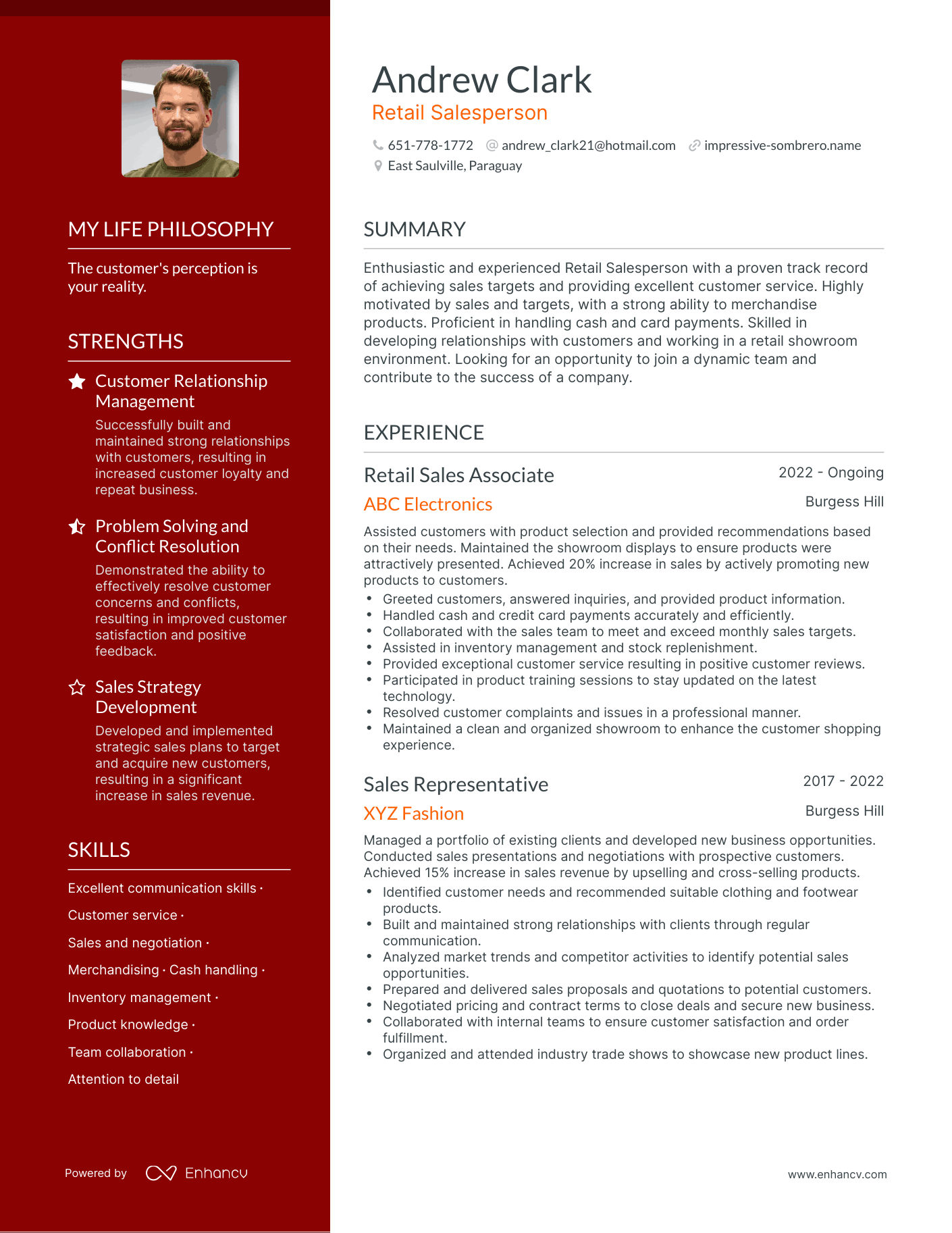 3 Retail Salesperson Resume Examples & How-To Guide for 2023