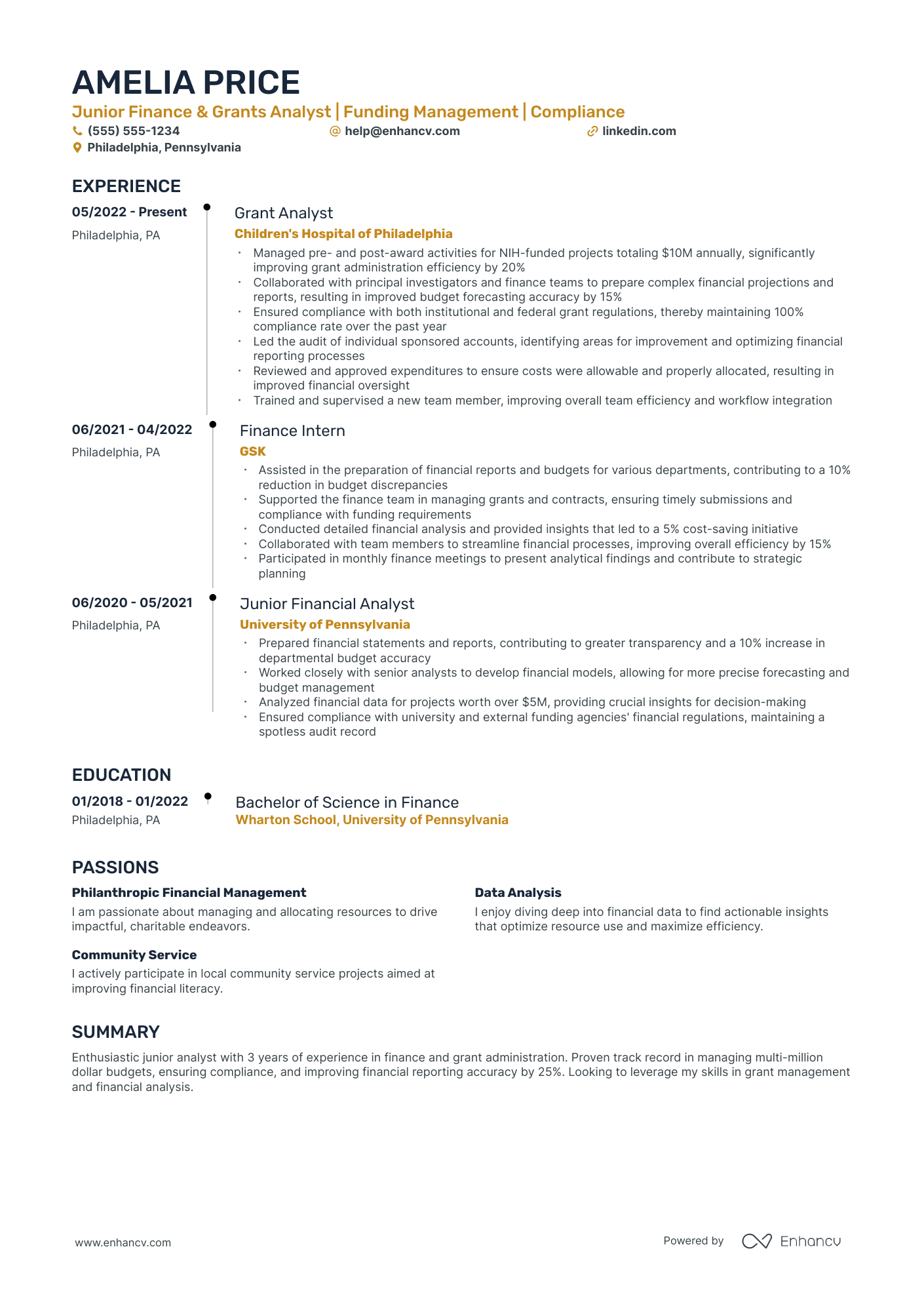 Associate Director of Administration resume example