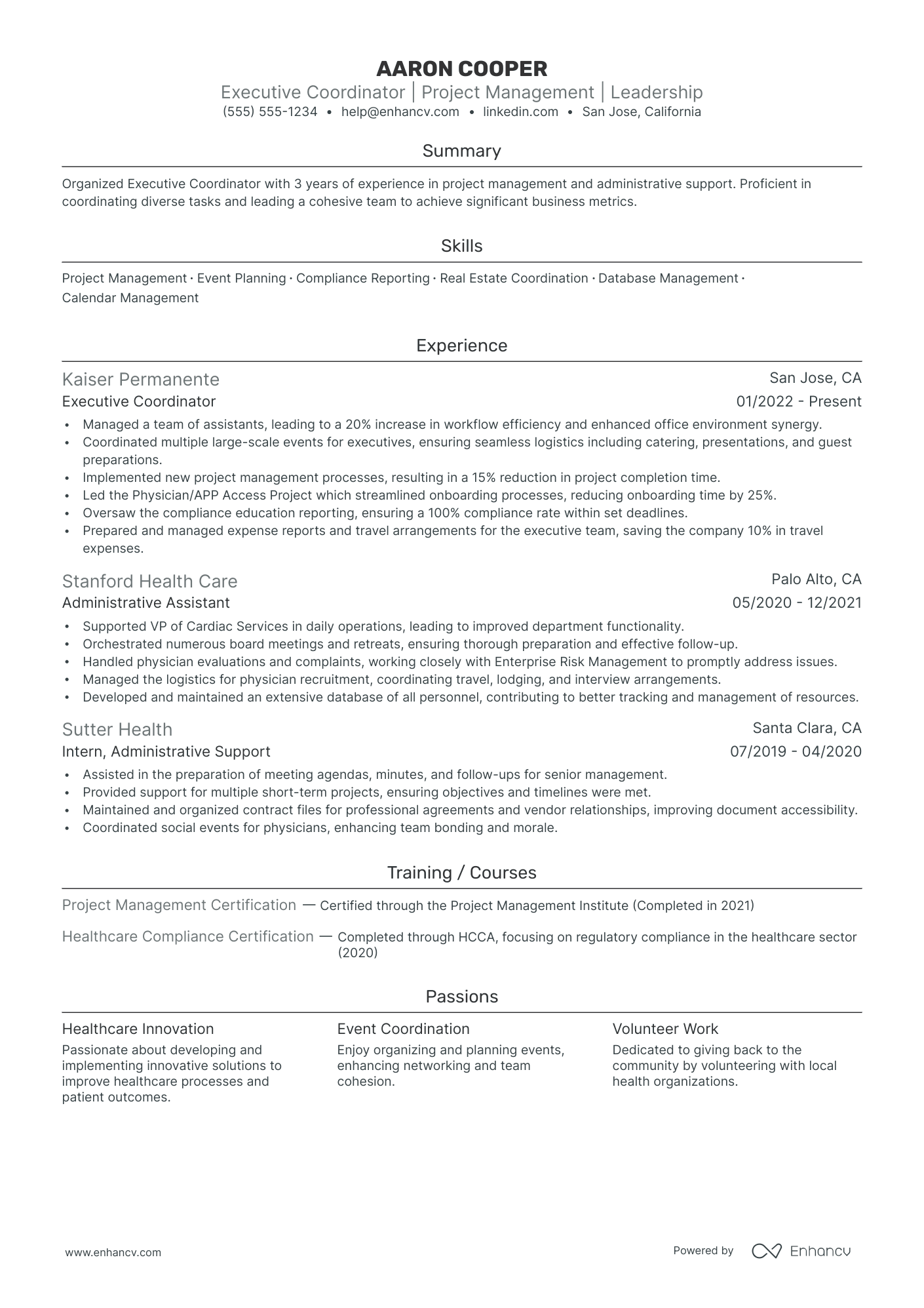 Personal Assistant and Project Manager Resume Example Resume Example