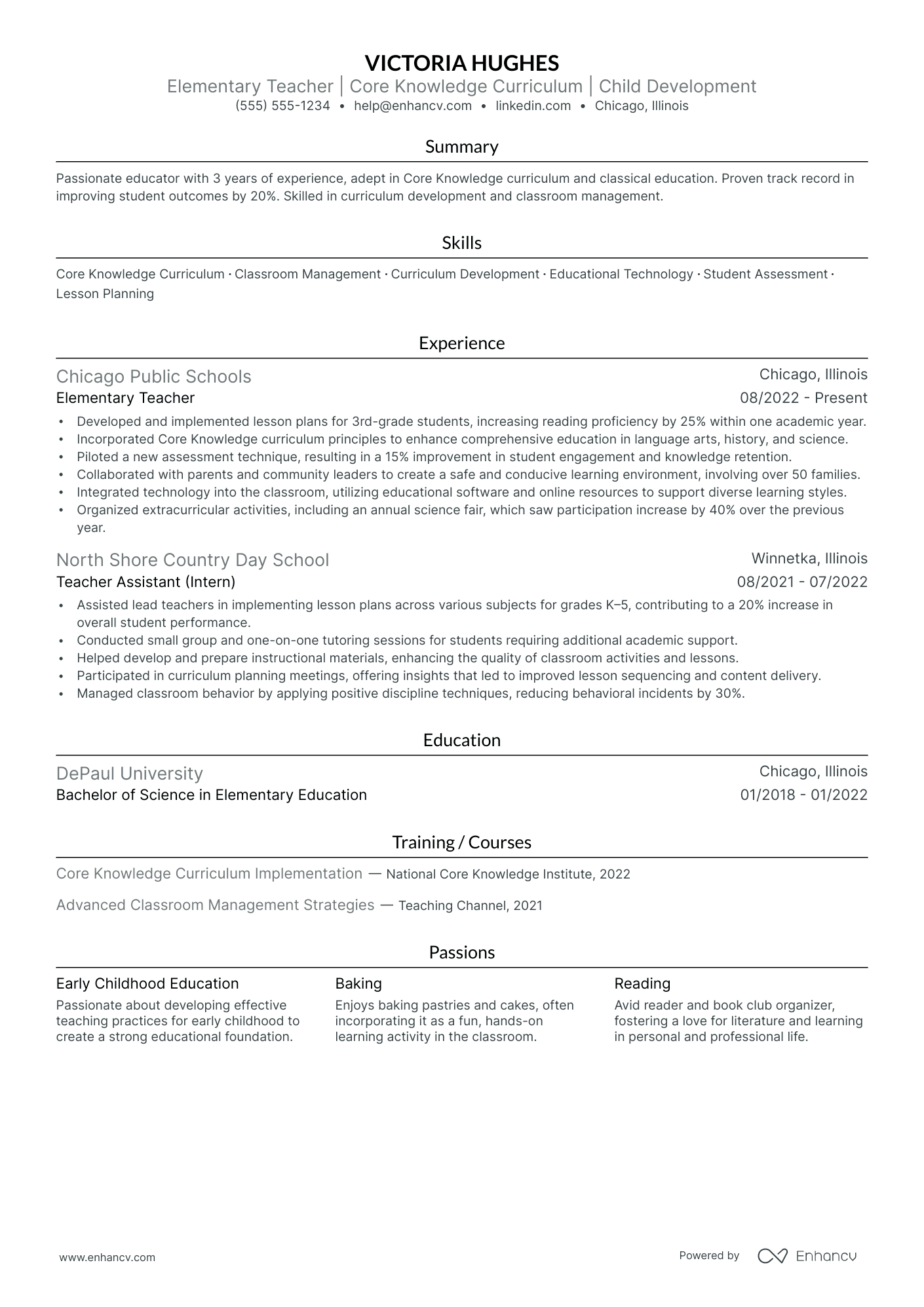 Substitute Geography Teacher resume example