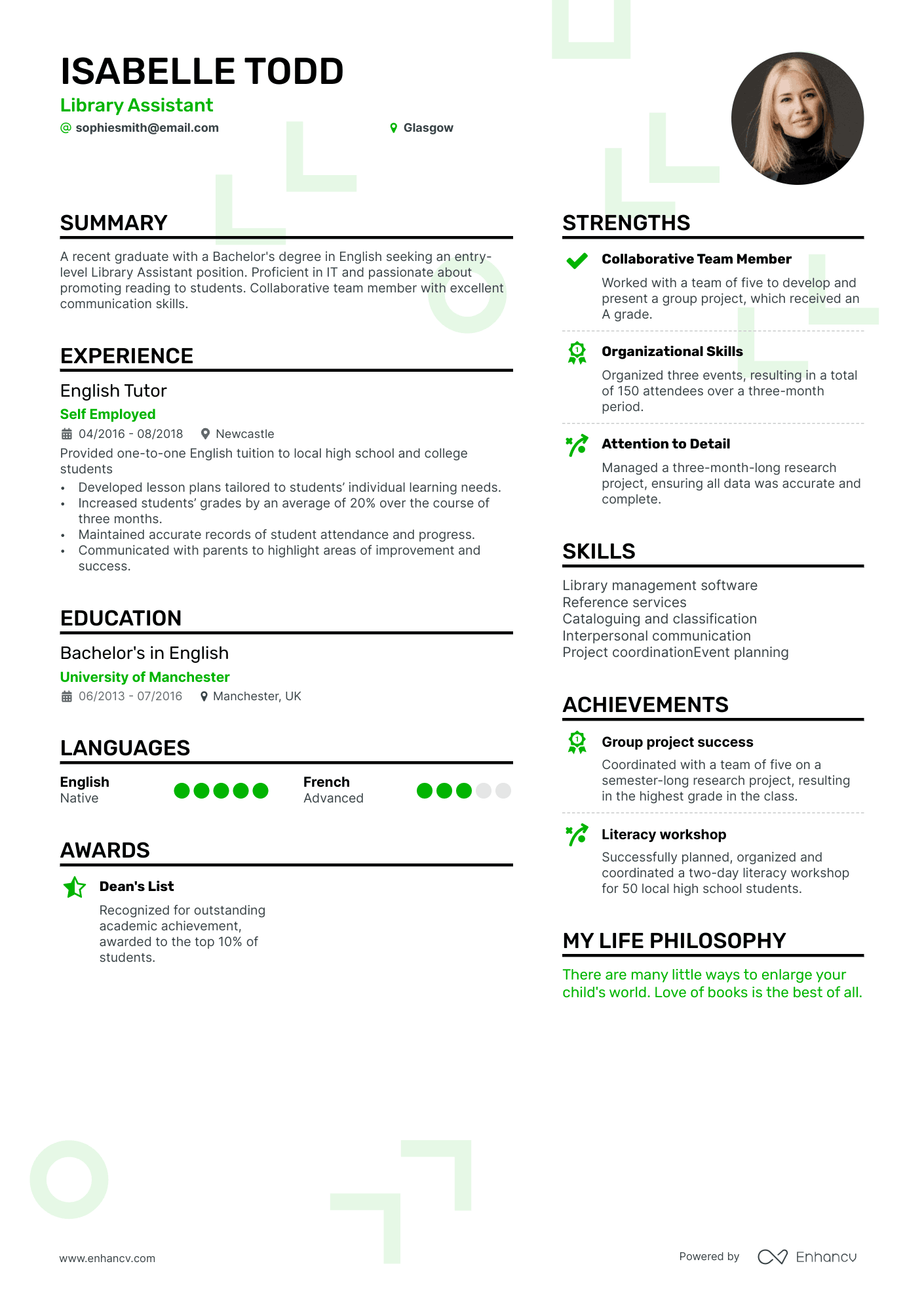 3 Librarian CV Examples for 2024