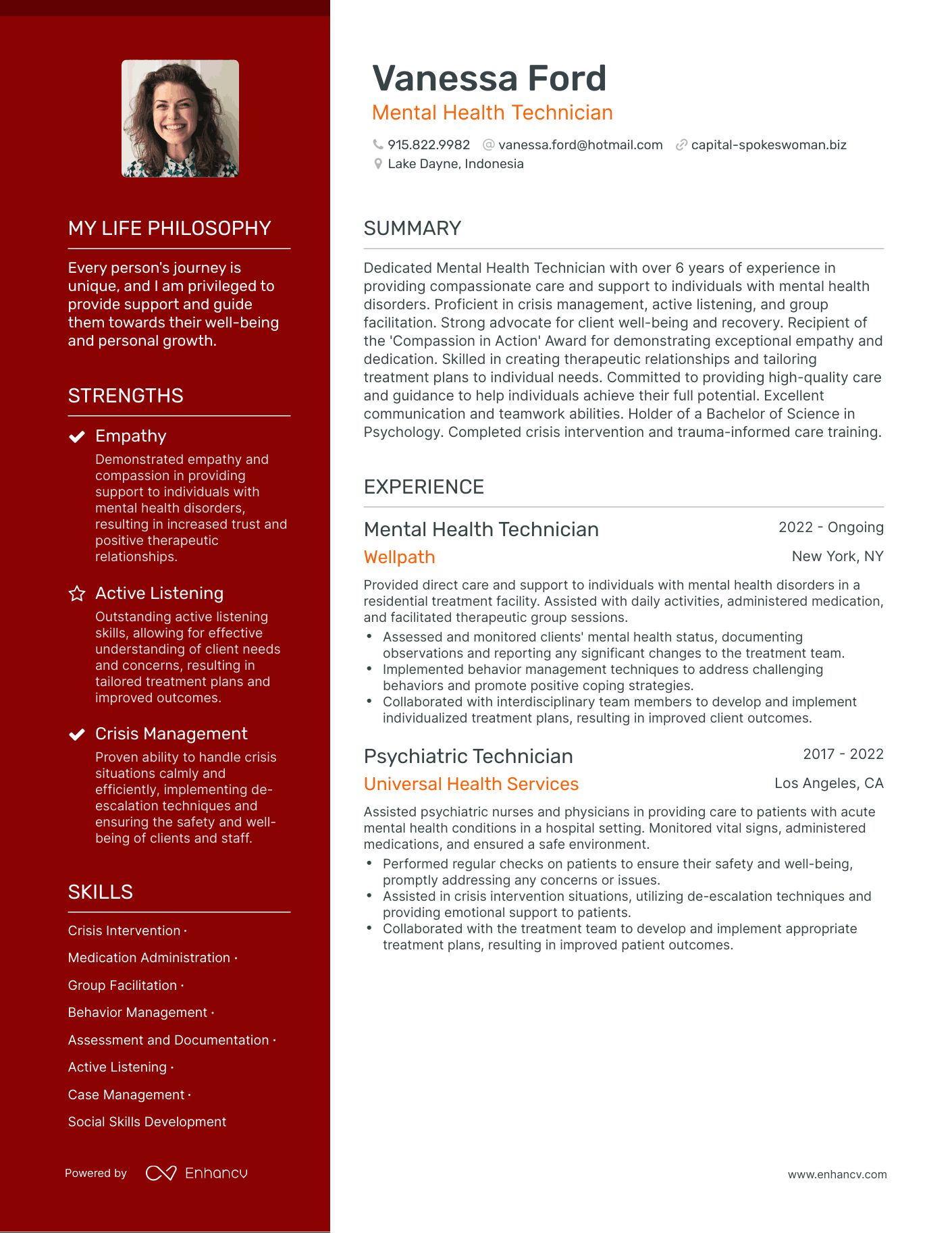 3 Successful Mental Health Technician Resume Examples And Writing Tips 