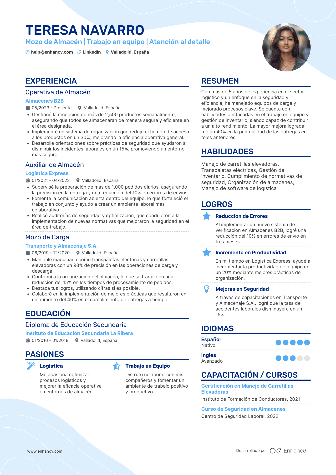 echar curriculum amazon CV