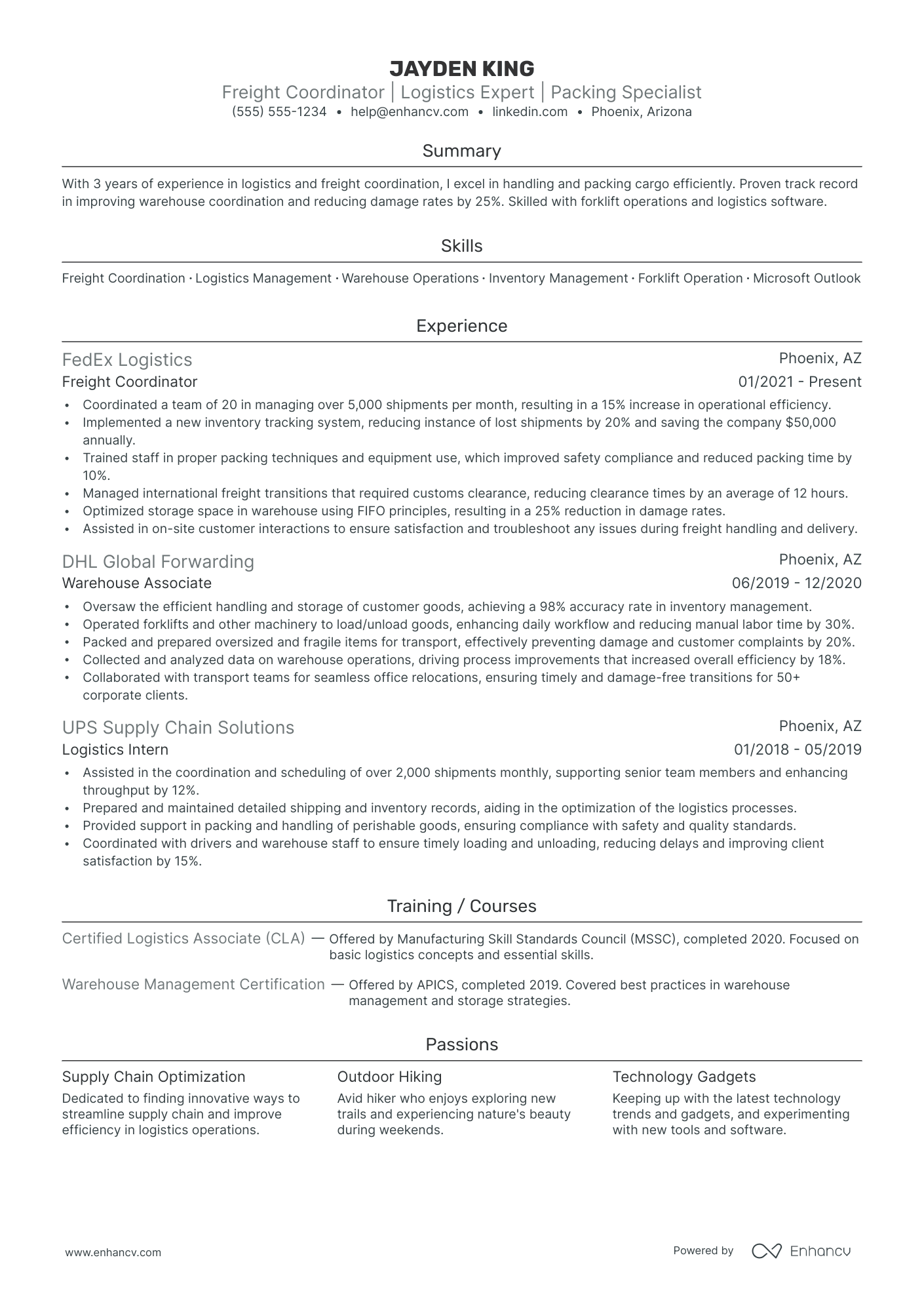 Domestic Helper Coordinator resume example