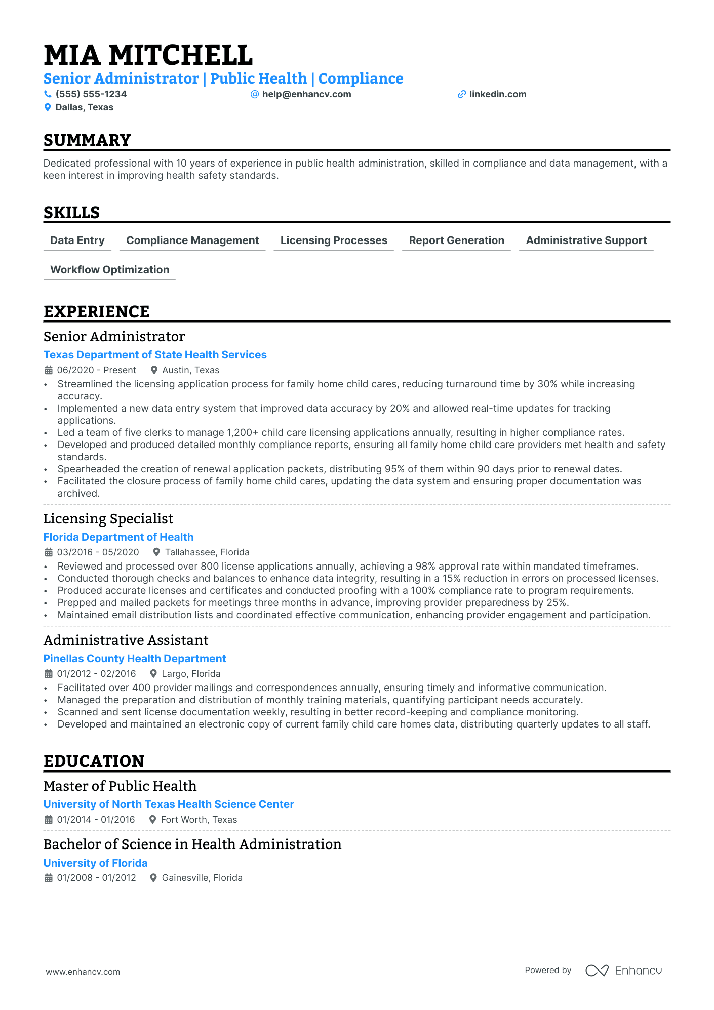 Junior File Clerk resume example