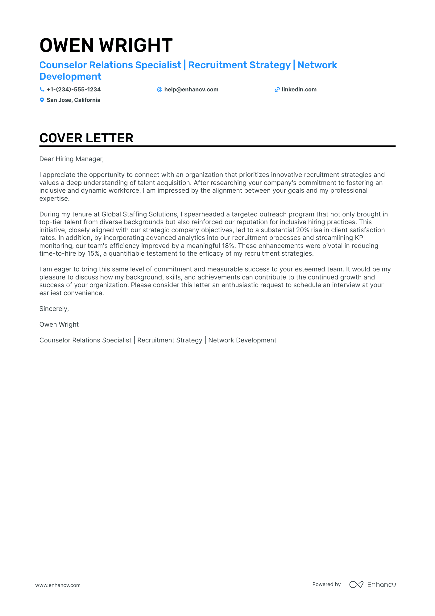 Federal cover letter