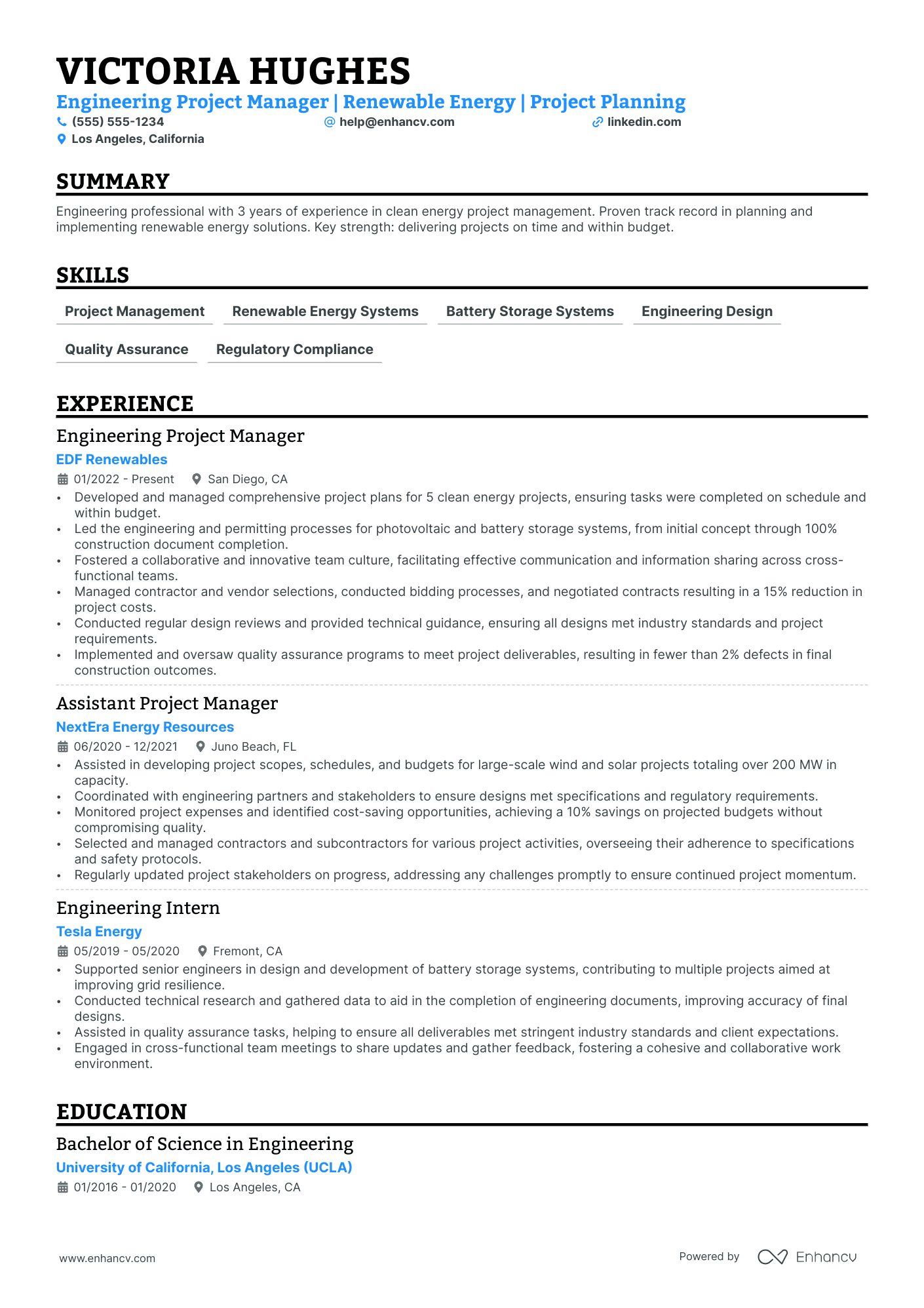 Environmental Engineering Project Manager Resume Example Resume Example