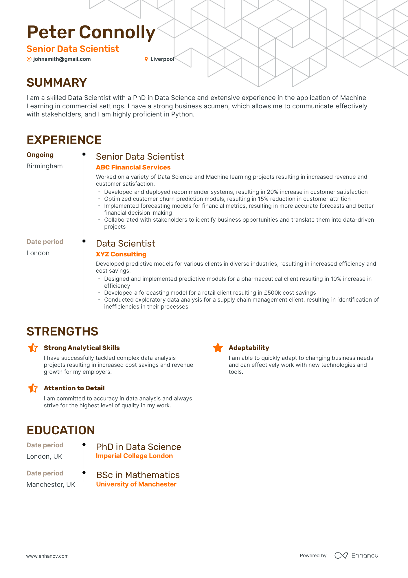 3 Data Scientist CV Examples for 2023