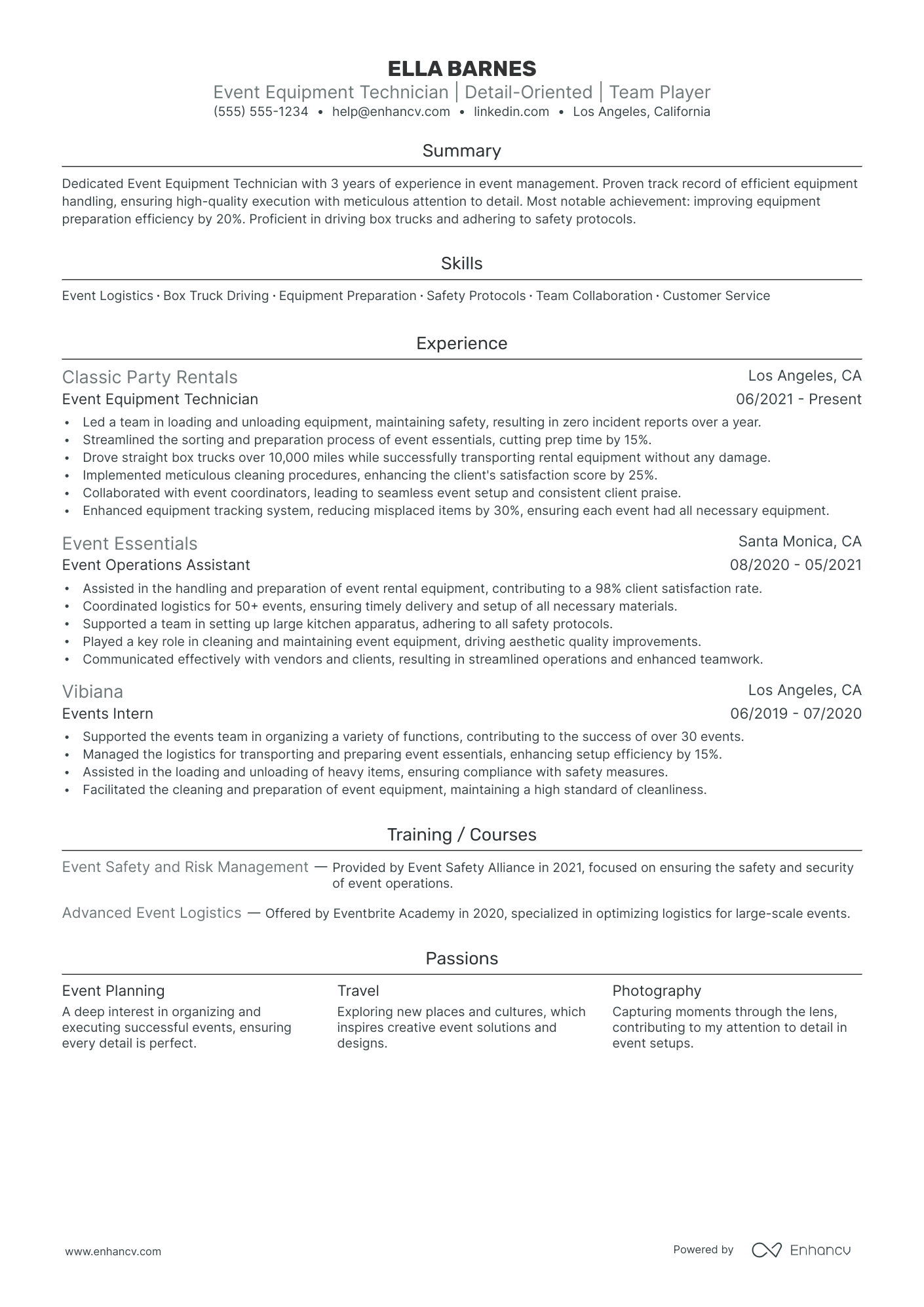 Heavy Equipment Delivery Driver resume example