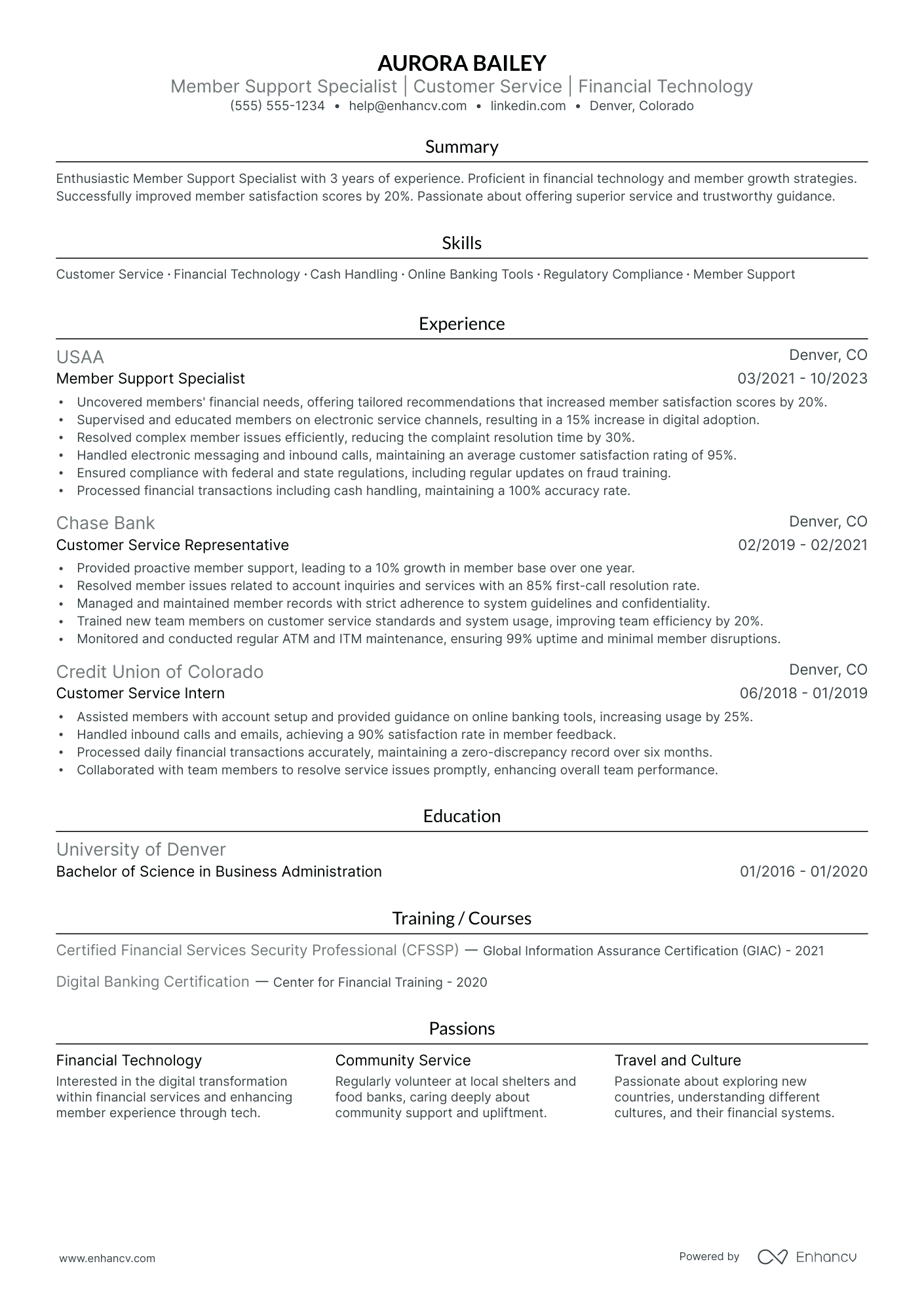 Call Center resume example