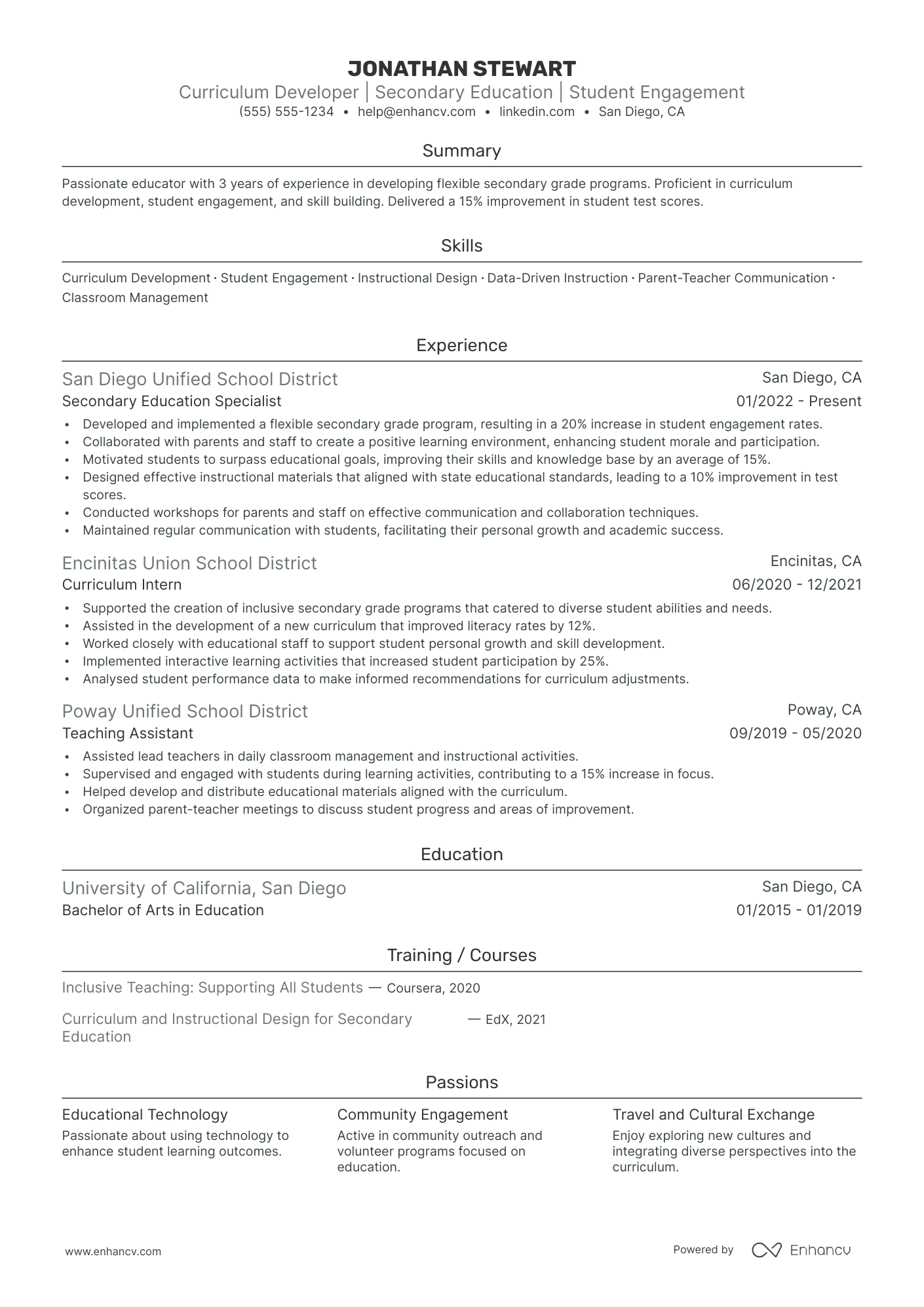 Health Education Resume Example Resume Example