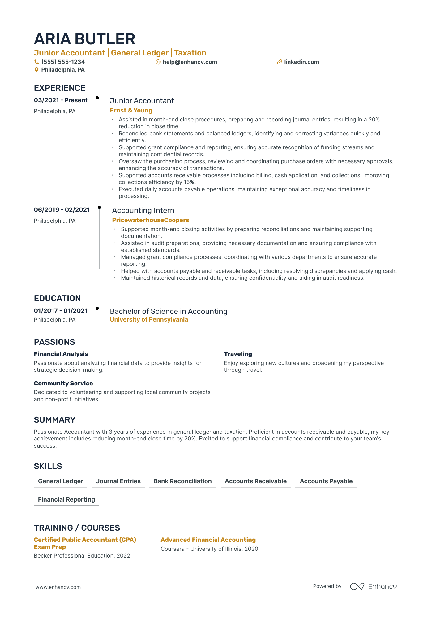 Staff Accountant Resume Example Resume Example