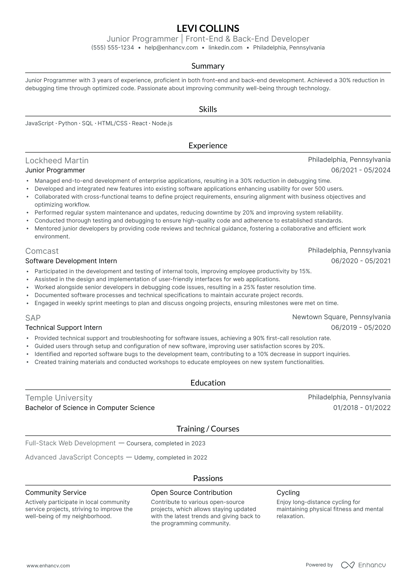 Back End Programmer Resume Example Resume Example