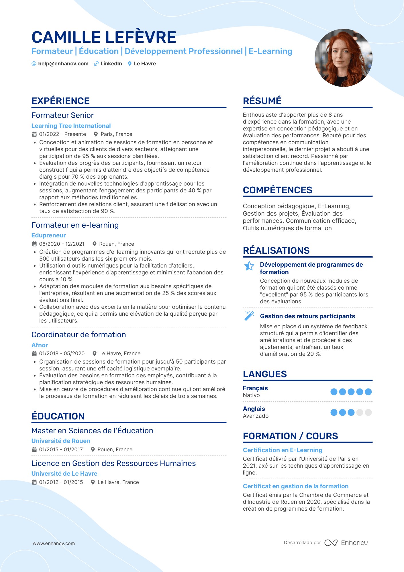 formateur CV