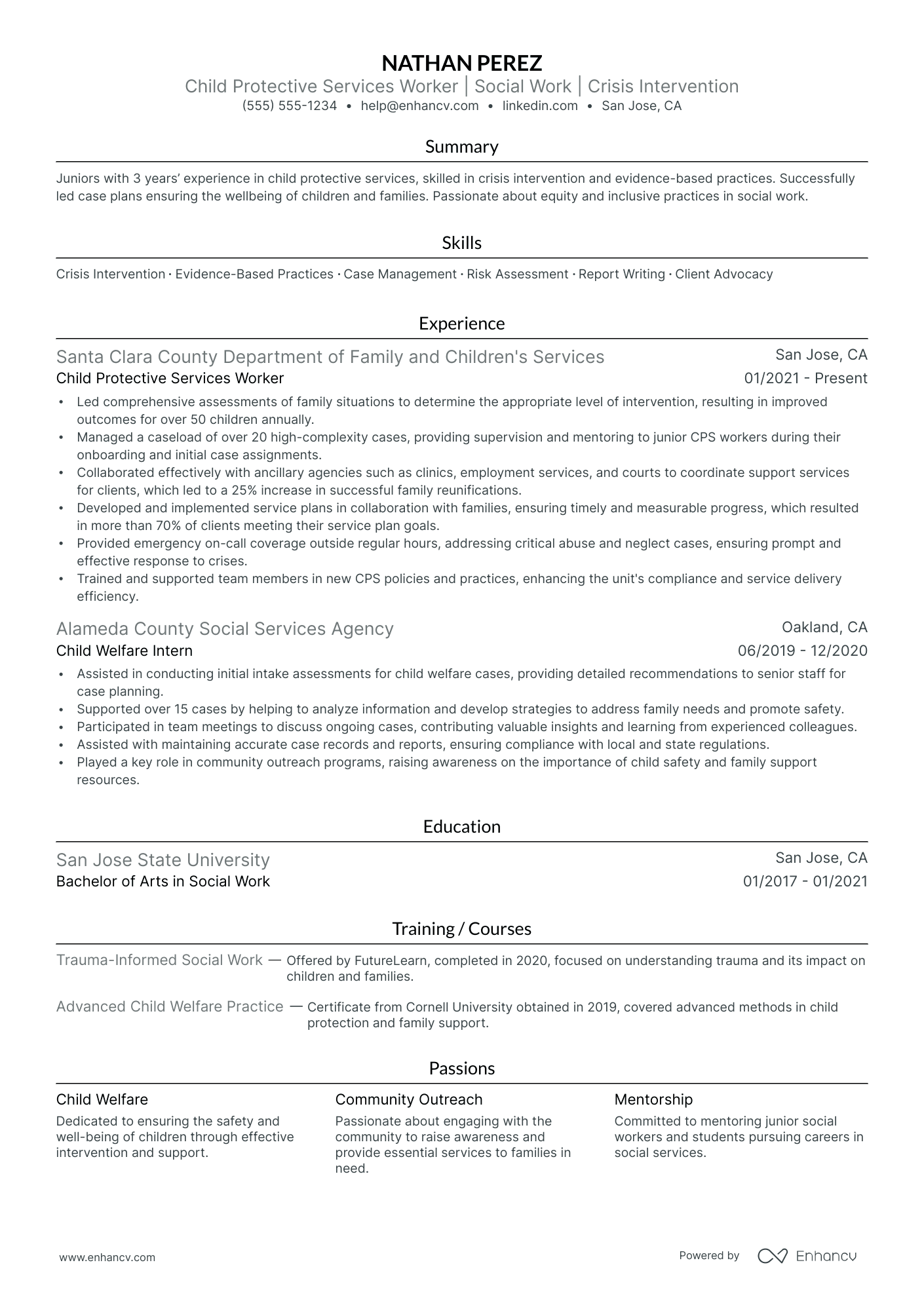 Child and Family Social Worker Resume Example Resume Example