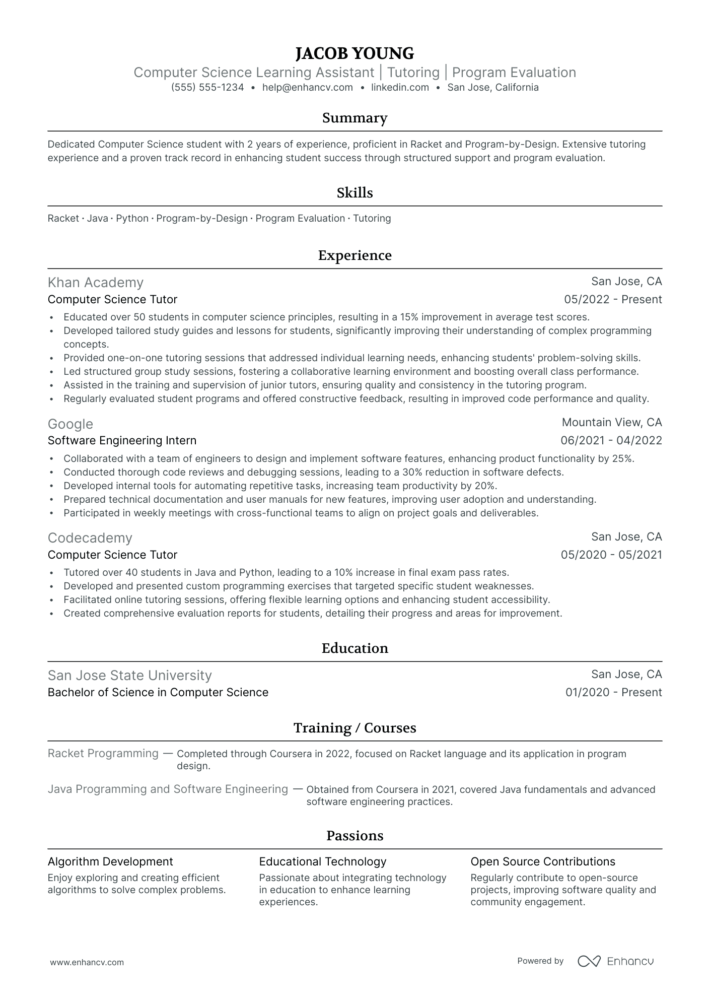 Science Teacher Assistant resume example