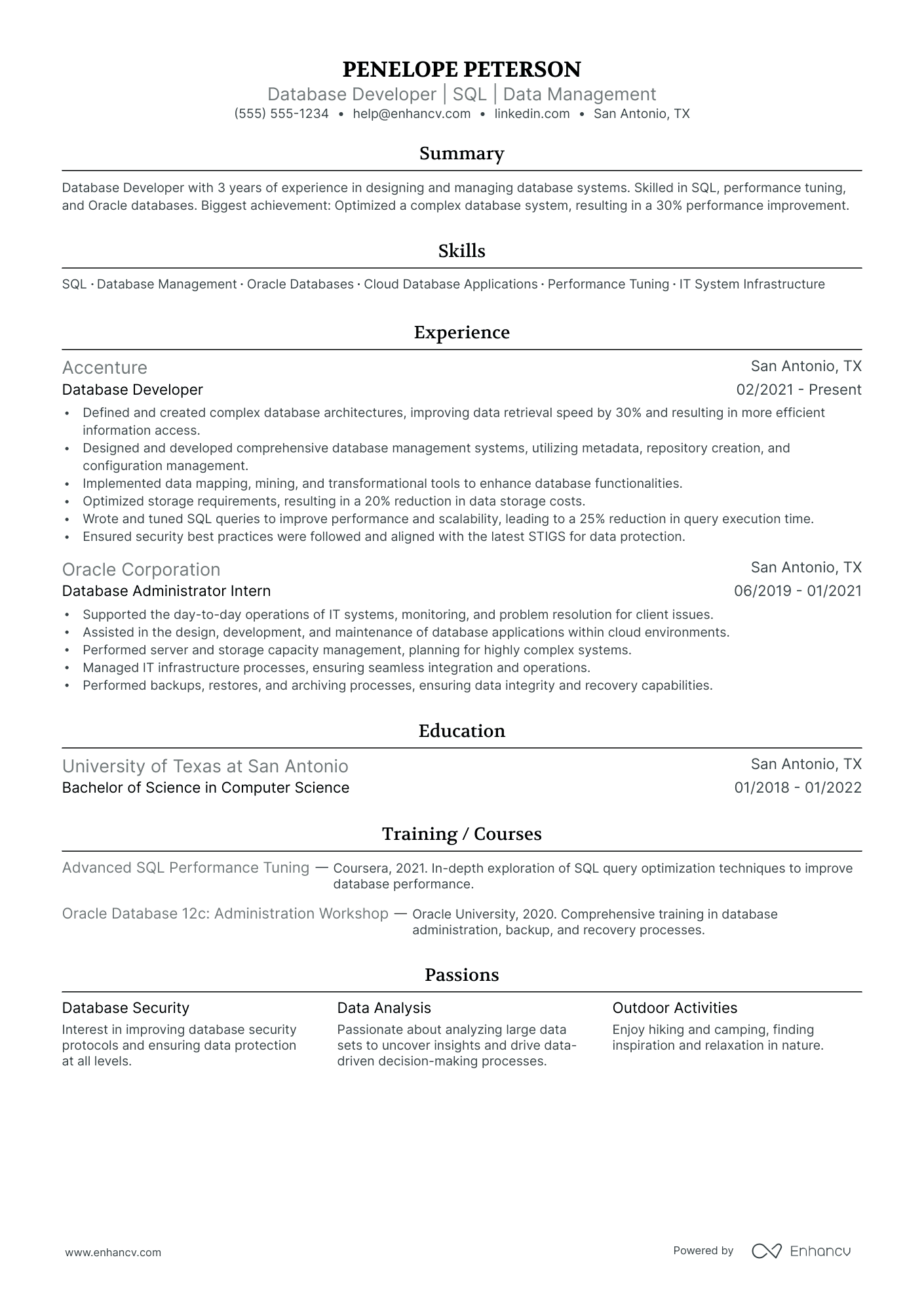 Database System Administrator Resume Example Resume Example