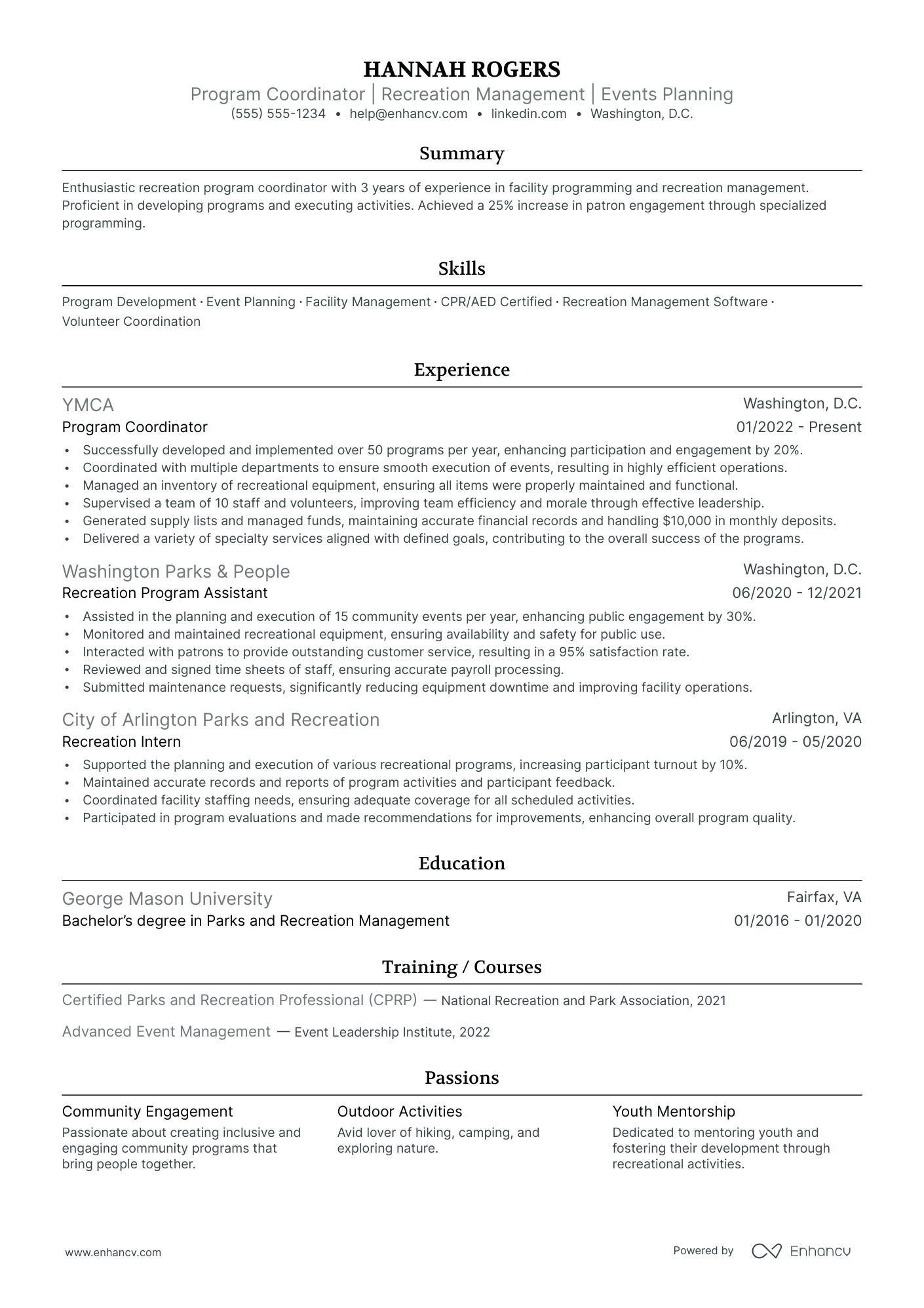 Assistant Program Coordinator resume example