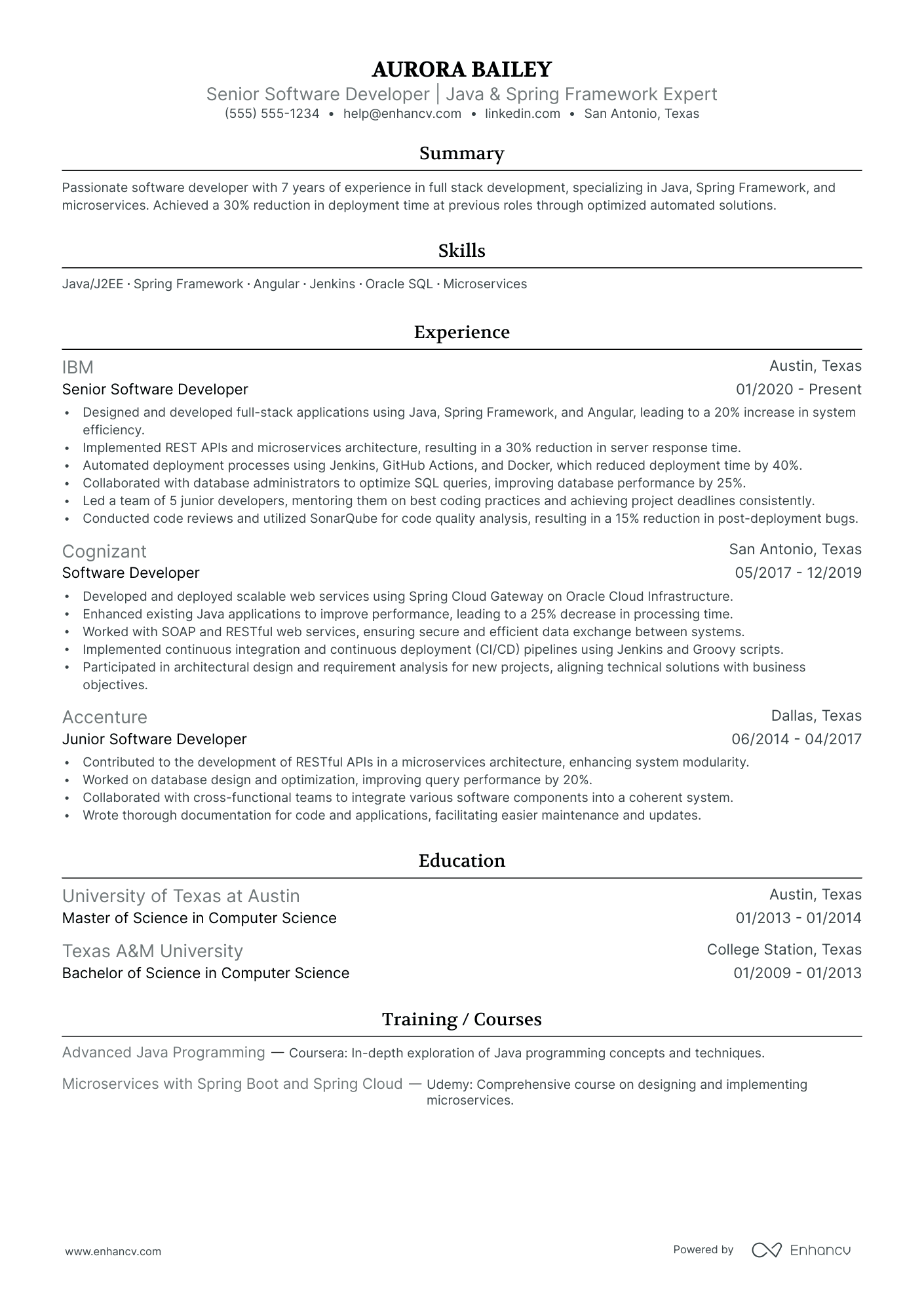 Junior Full Stack Developer Resume Example Resume Example