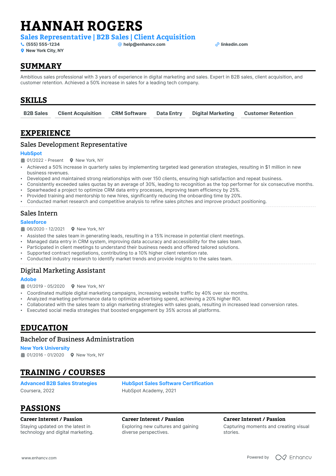 Software Sales Consultant resume example