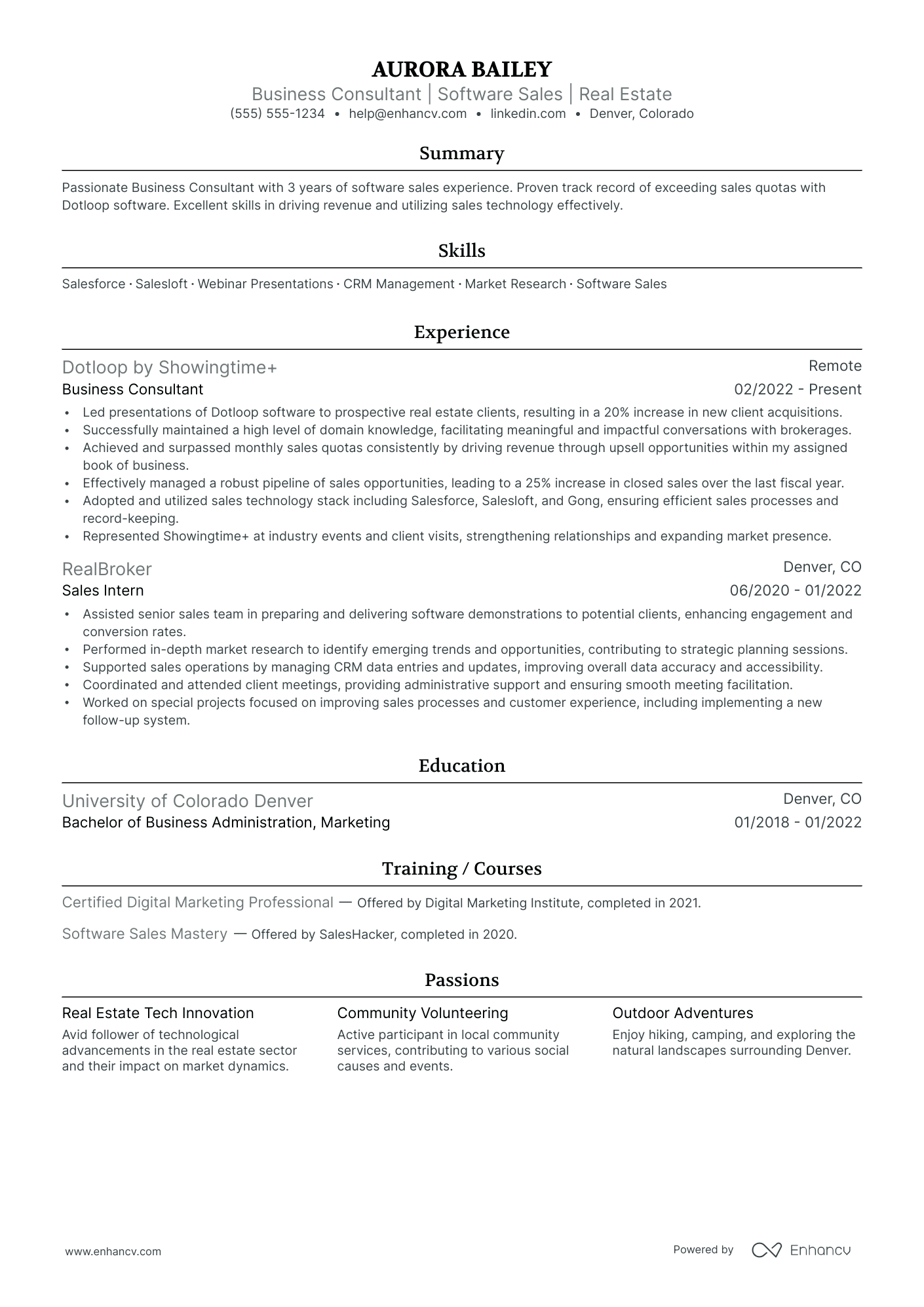 Senior Sales Coordinator resume example