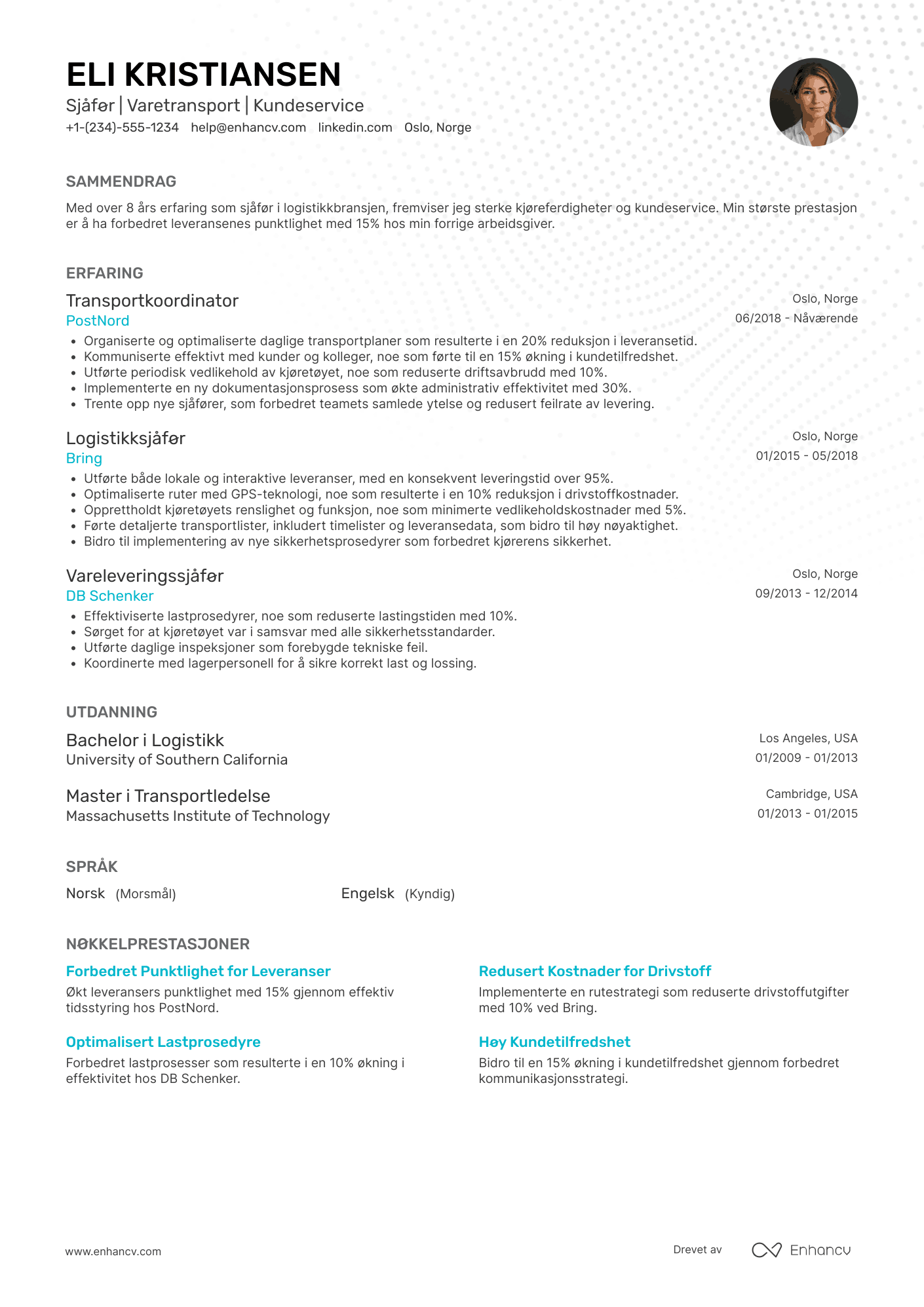 Sjåfør CV