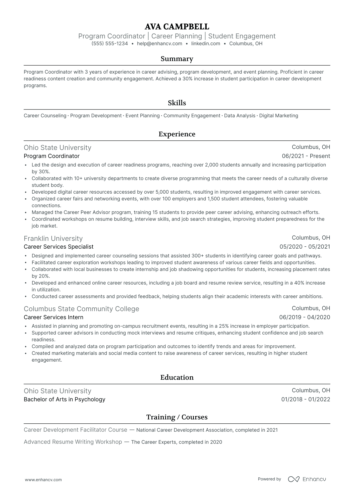 Executive Program Coordinator Resume Example Resume Example