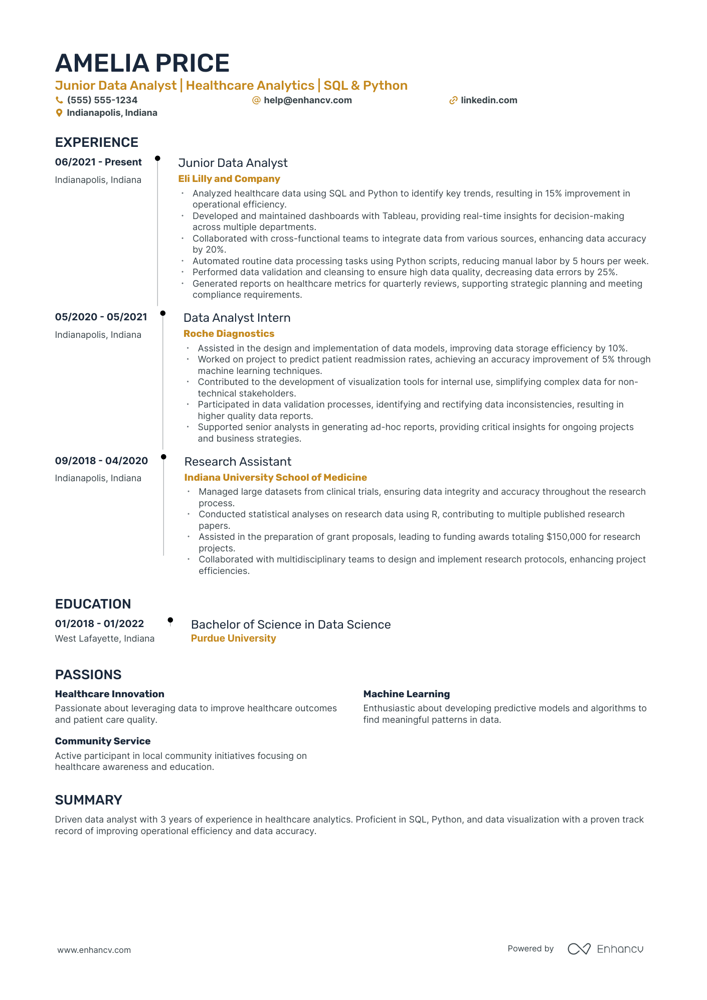 Global Social Media Manager resume example